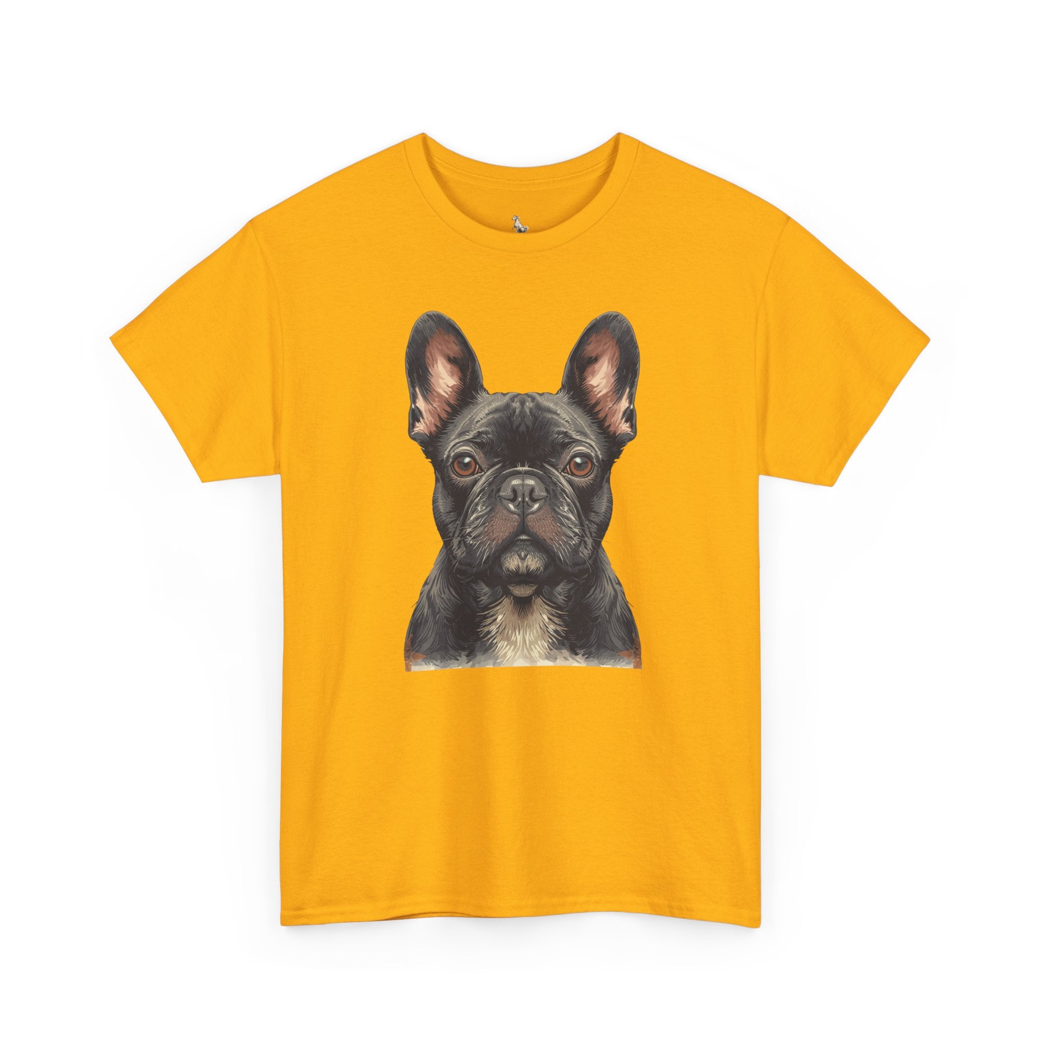 Black French Bulldog Portrait T-Shirt — Frenchie Love Graphic Tee