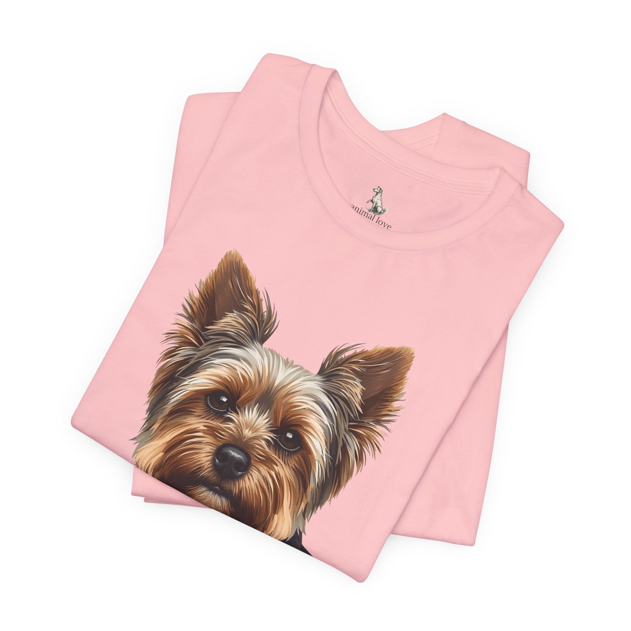 Yorkshire Terrier Portrait Tee — Realistic Cute Yorkie Dog T‑Shirt