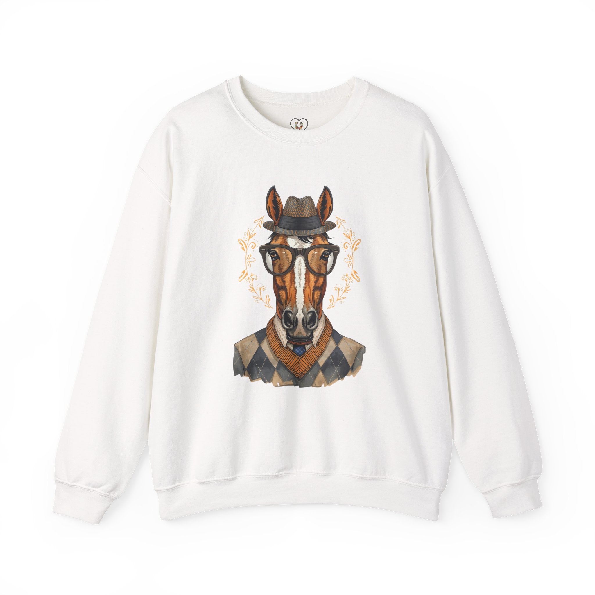 Vintage Gentleman Horse Crewneck Sweatshirt