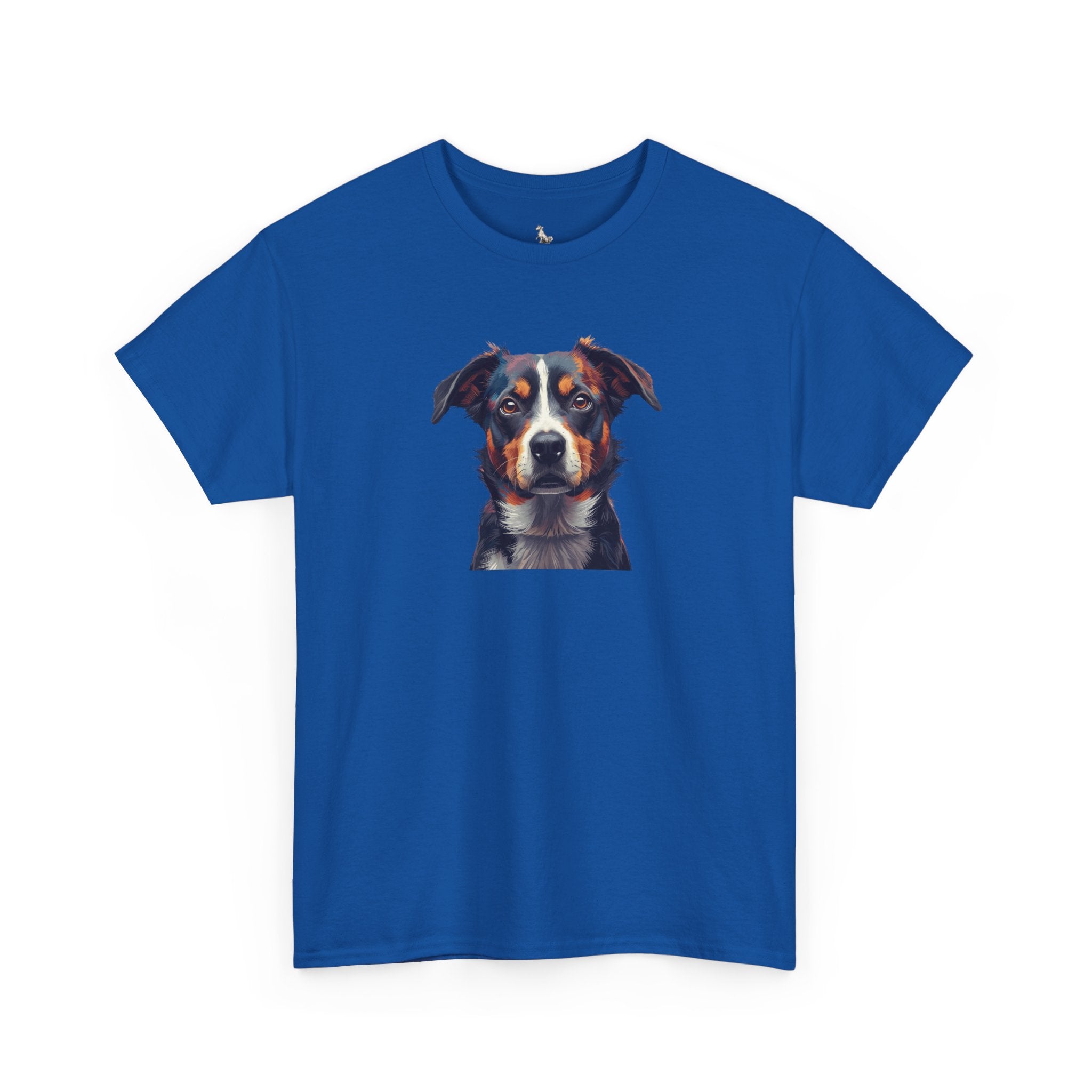 Australian Shepherd Portrait T-Shirt — Realistic Dog Face Tee for Dog Lovers
