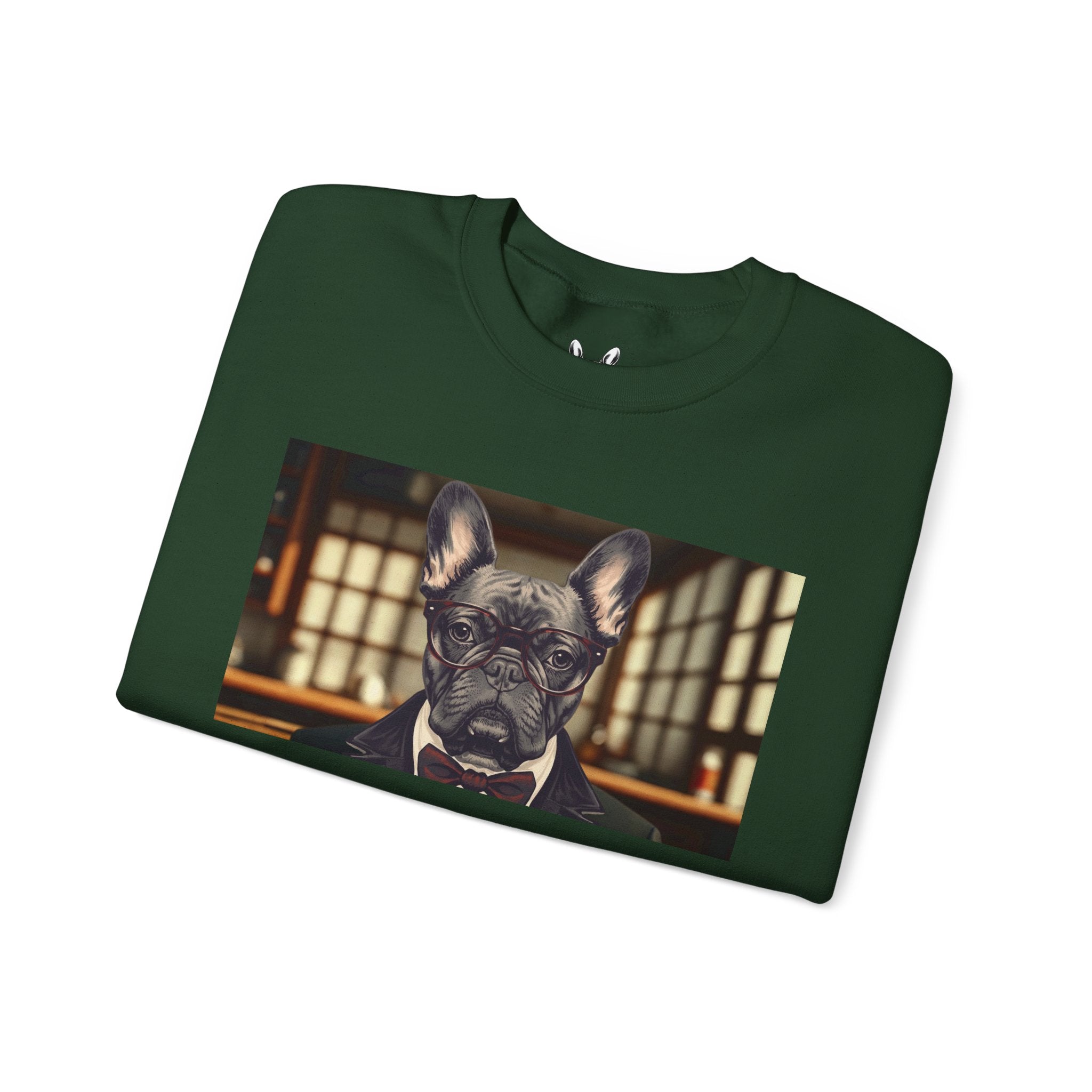 Business French Bulldog Crewneck Sweatshirt