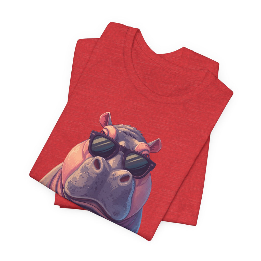 Hippo With Sunglasses Tee — Cool Funny Hippo Graphic T-Shirt