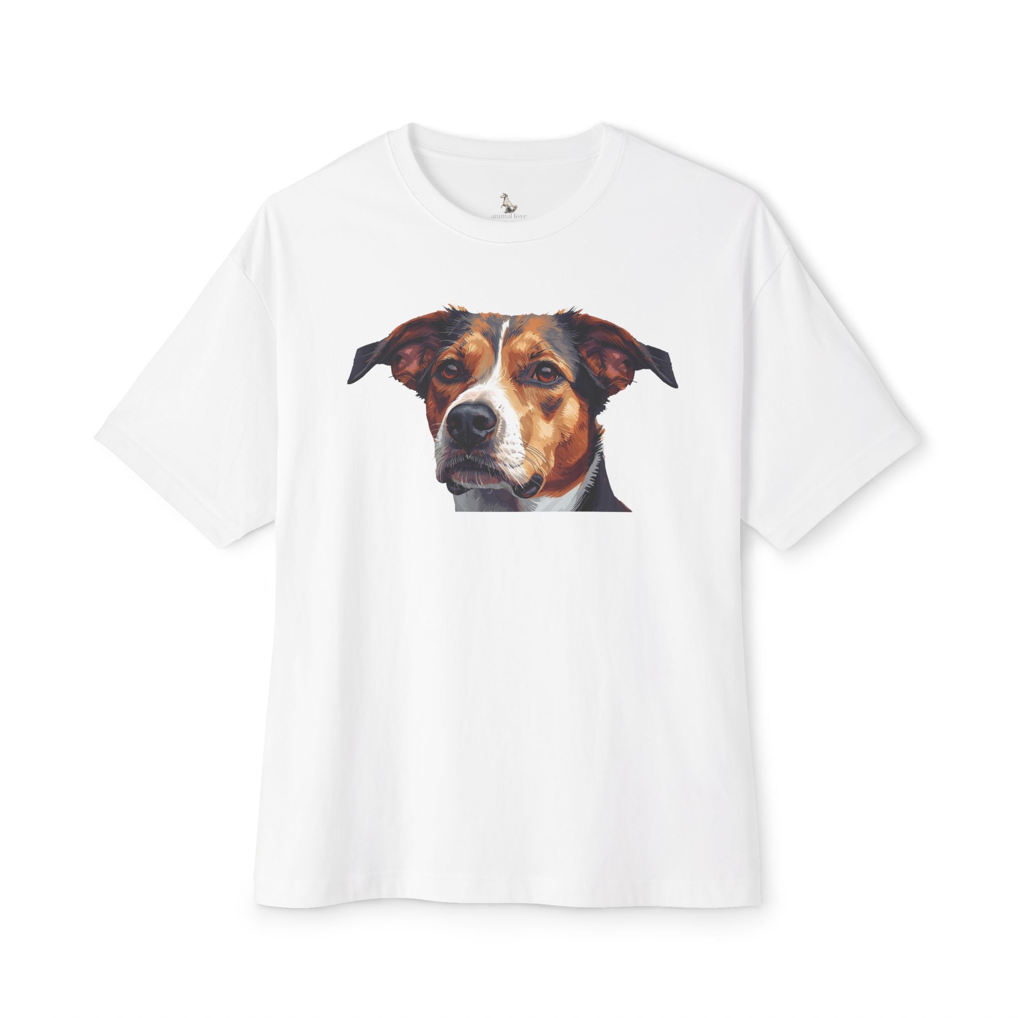 Dog Portrait Tee — Realistic Pet Face Graphic T-Shirt