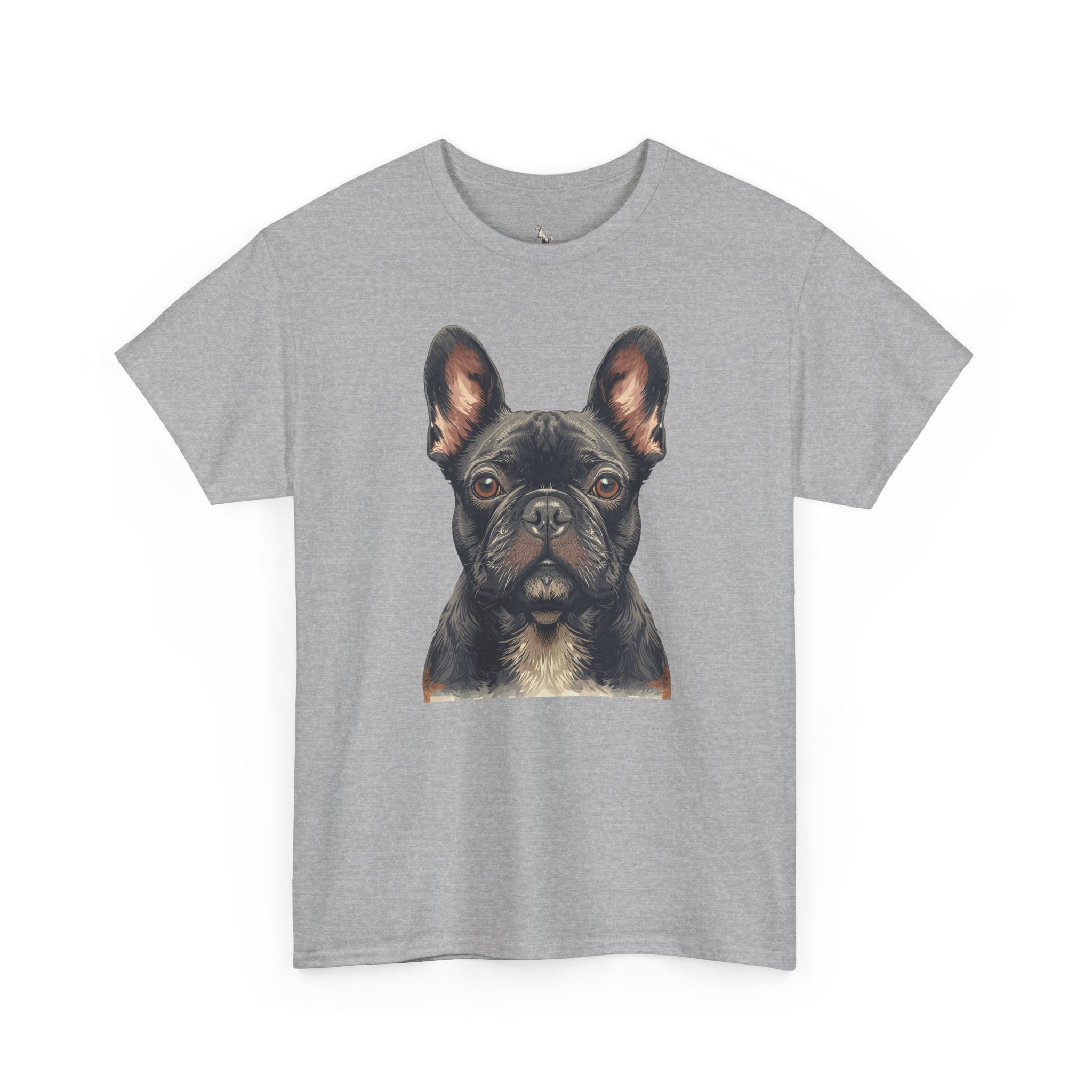 Black French Bulldog Portrait T-Shirt — Frenchie Love Graphic Tee