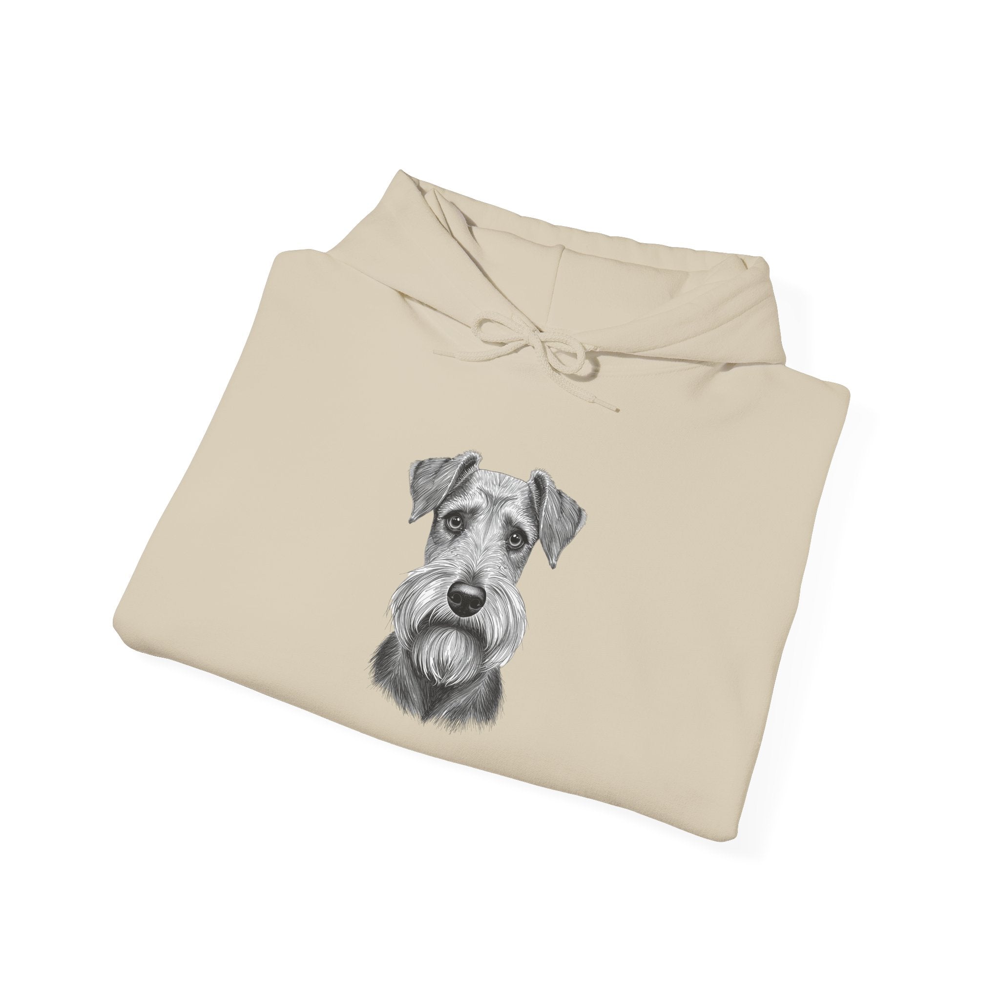 Airedale Terrier Hoodie - Realistic Dog Portrait Sweatshirt for Pet Lovers