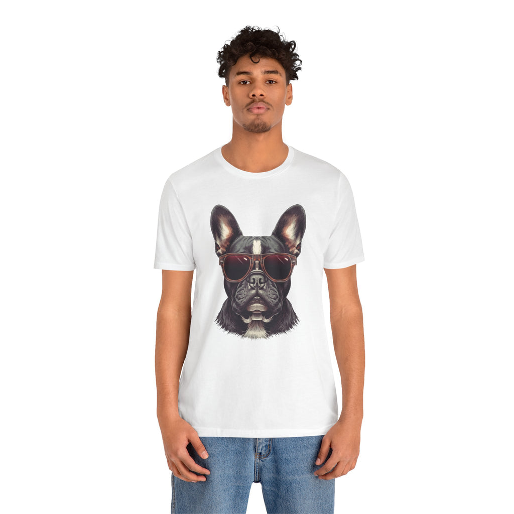 French Bulldog with Sunglasses T-Shirt