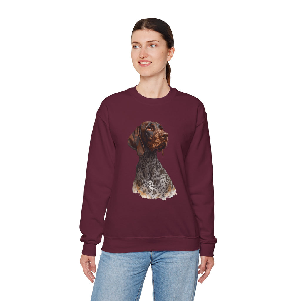 German Shorthaired Pointer Portrait Crewneck Sweatshirt
