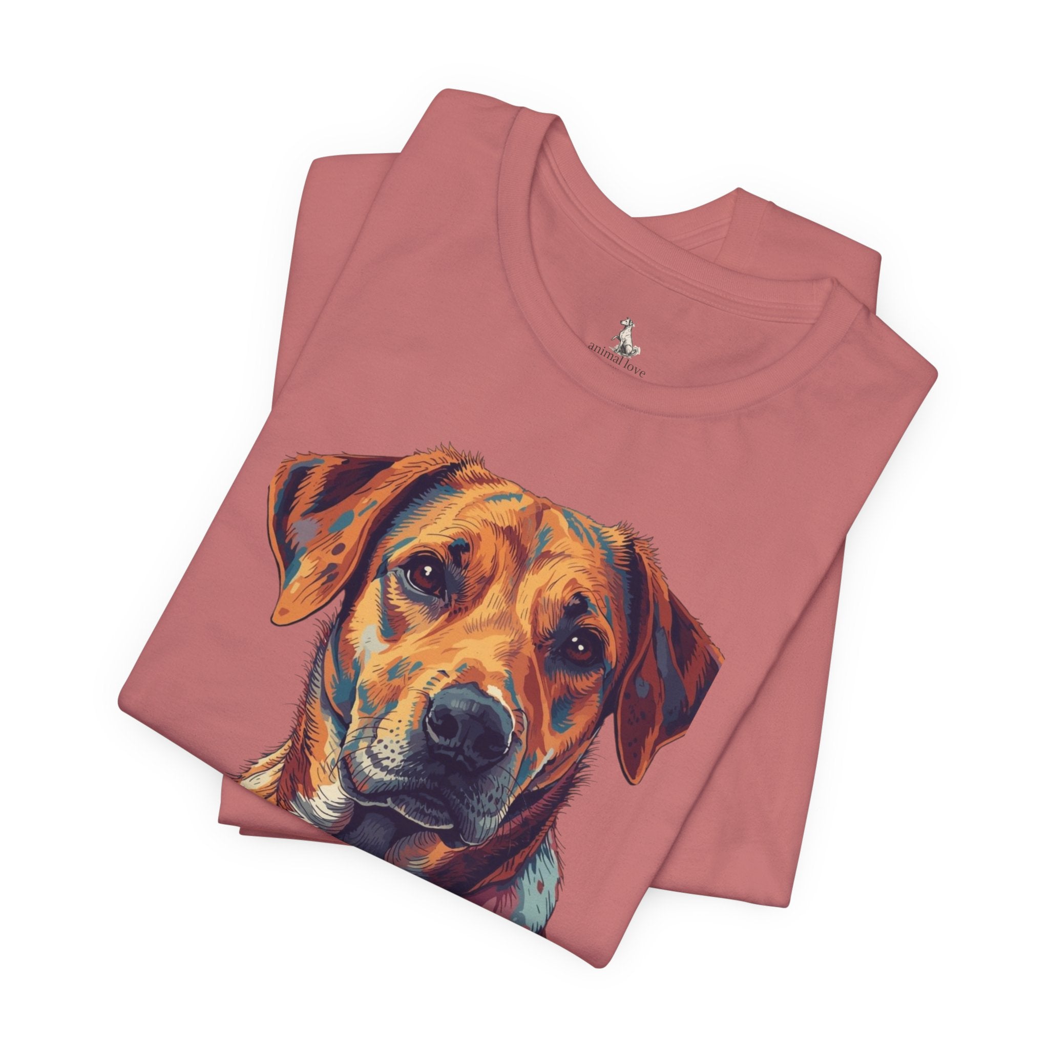 Dog Painted Portrait T-Shirt — Colorful Artistic dog shirt