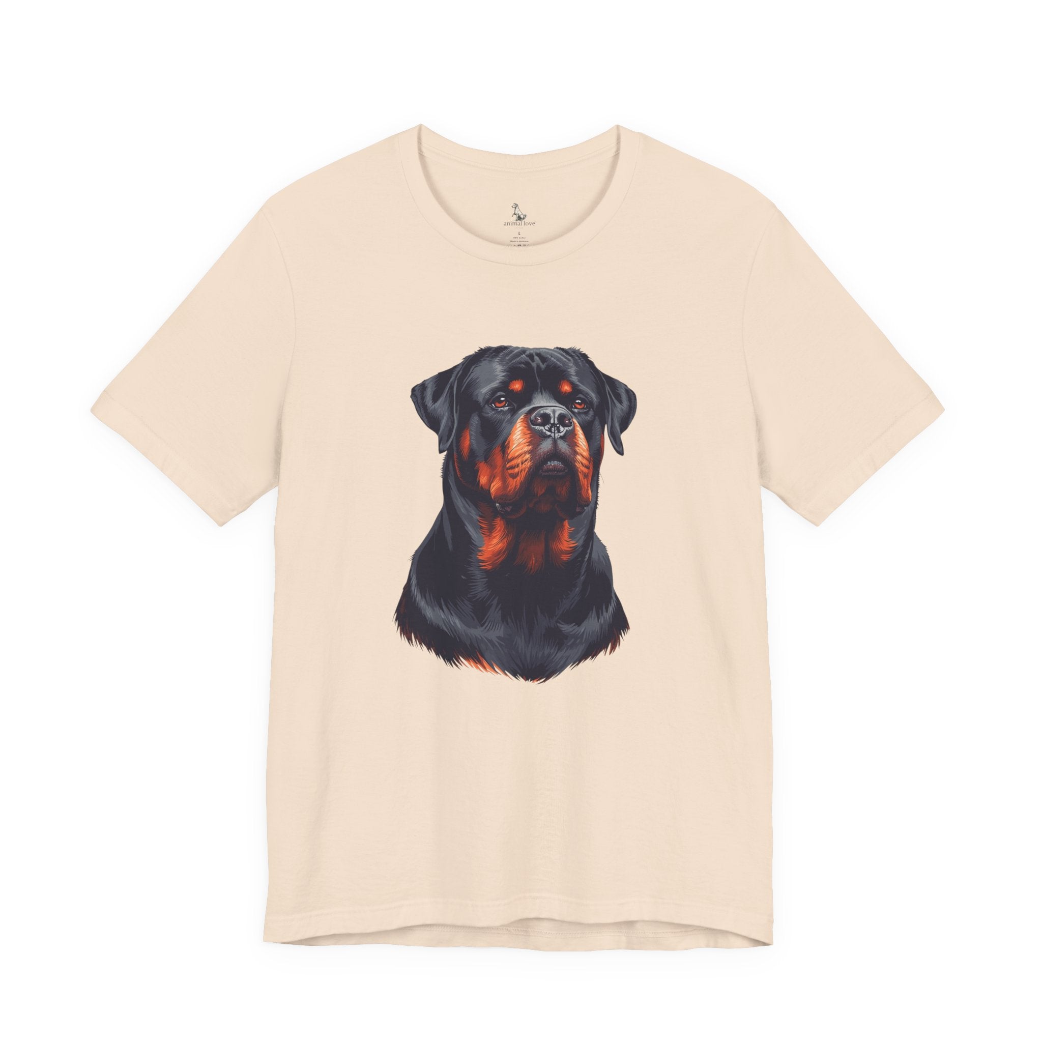 Rottweiler Portrait T-Shirt — Dog Head Tee for Rottweiler Lovers
