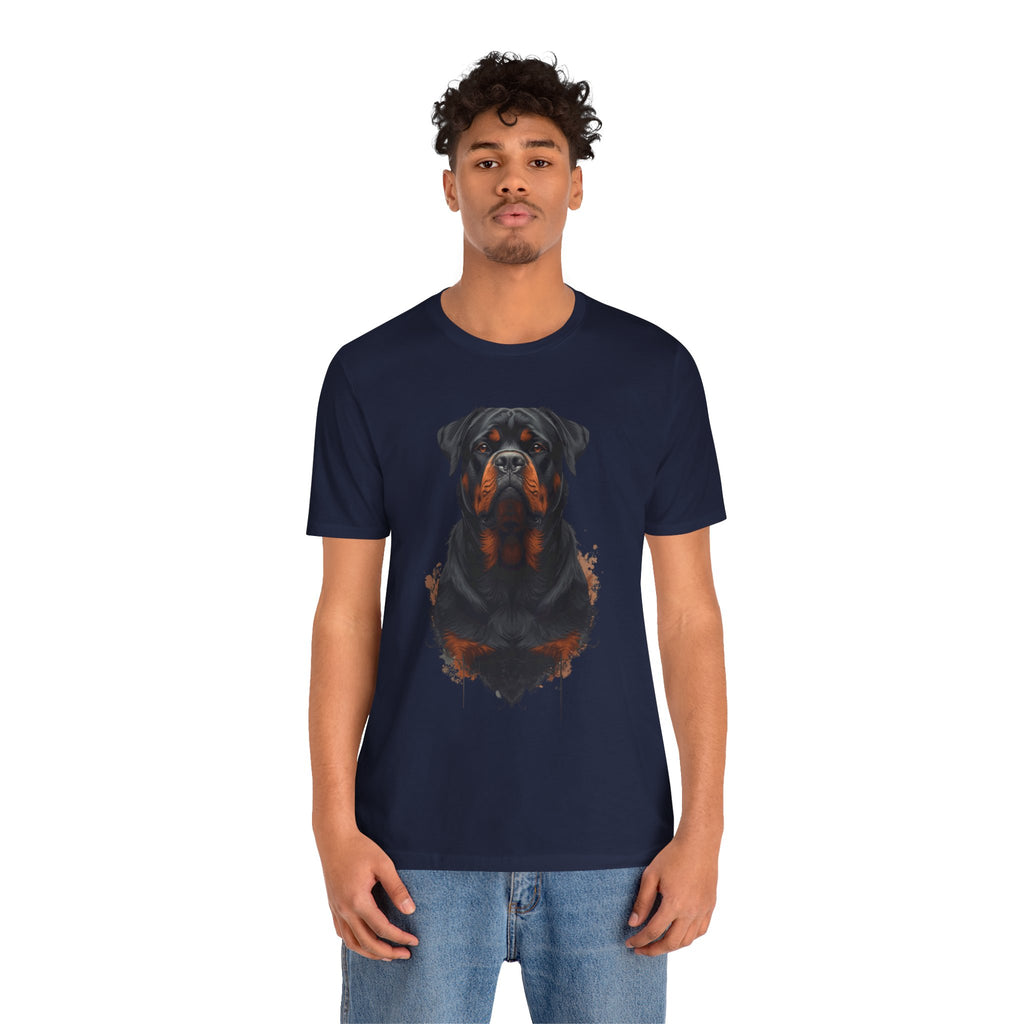 Rottweiler Portrait T‑Shirt — Realistic Dog Lover Tee