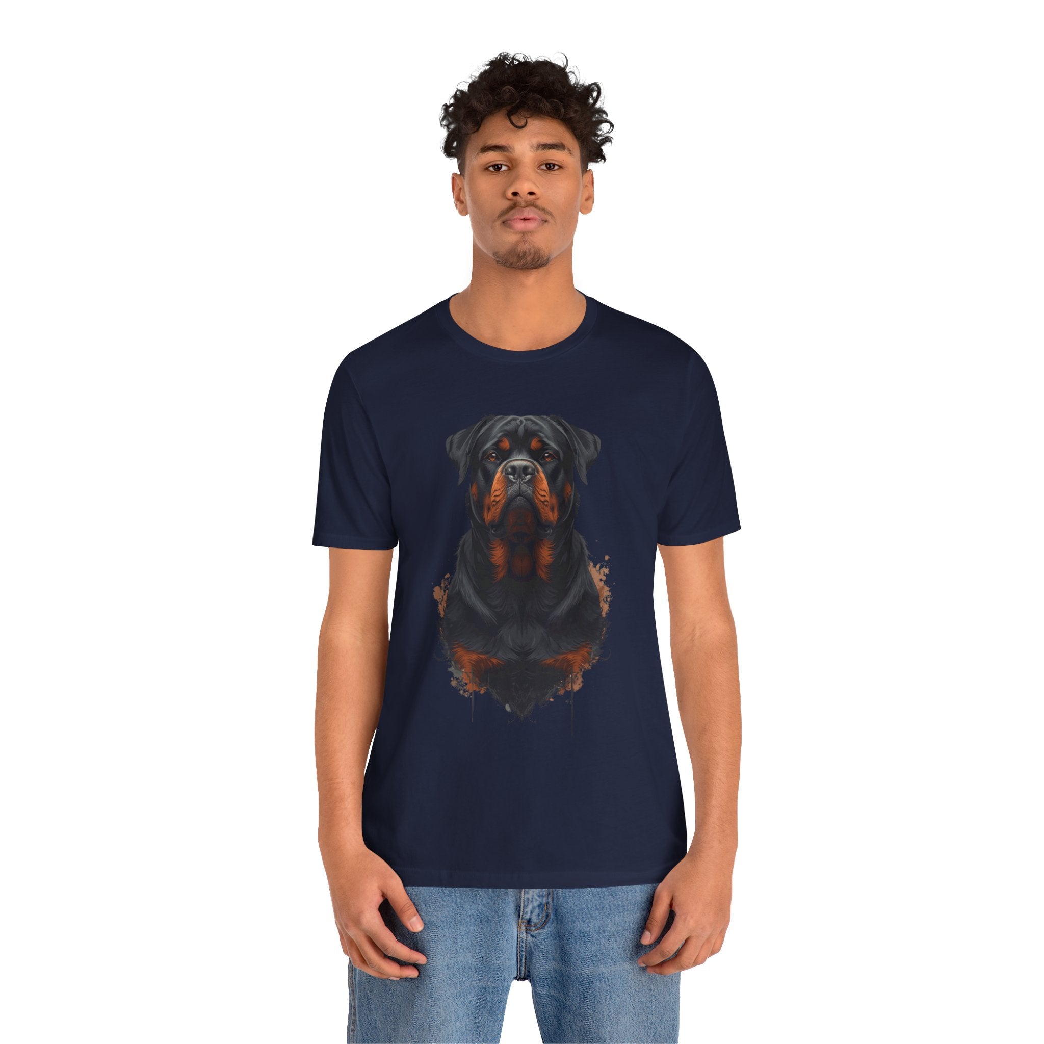 Rottweiler Portrait T‑Shirt — Realistic Dog Lover Tee