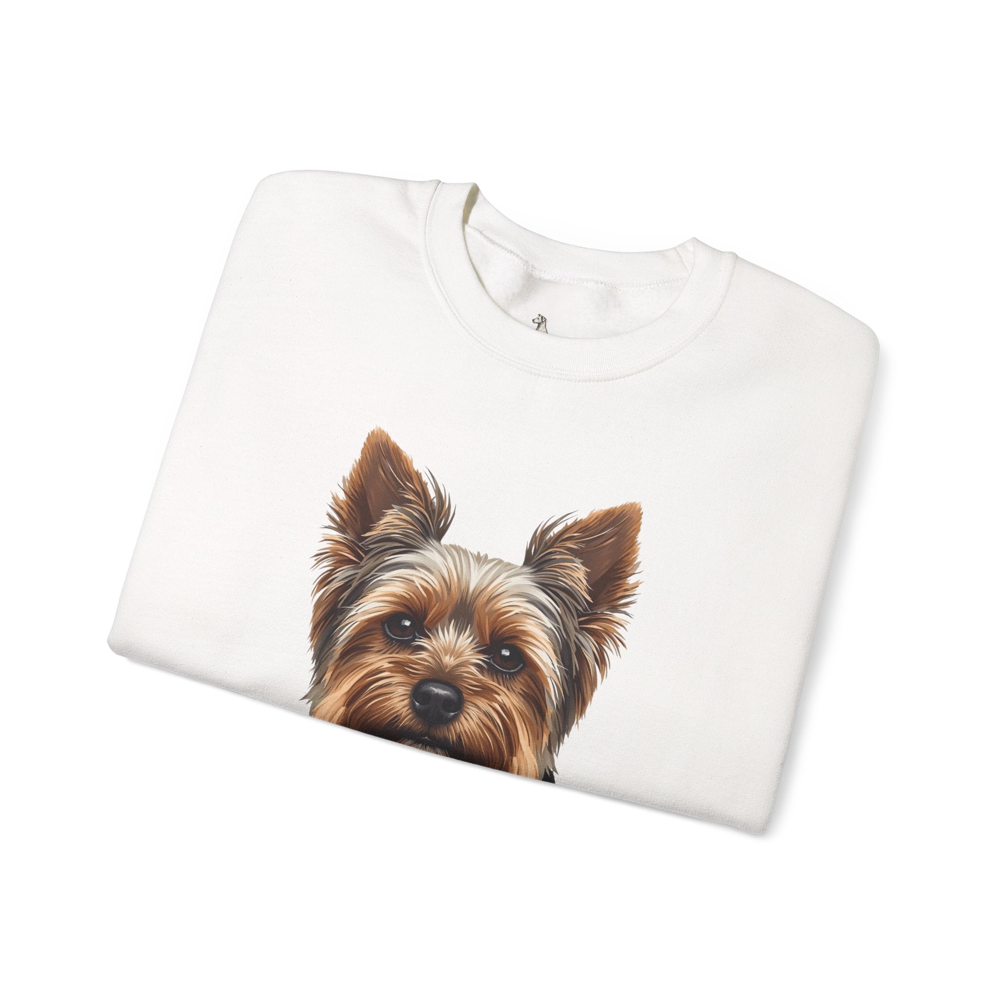 Yorkshire Terrier Crewneck Sweatshirt – Realistic Yorkie Portrait Pullover