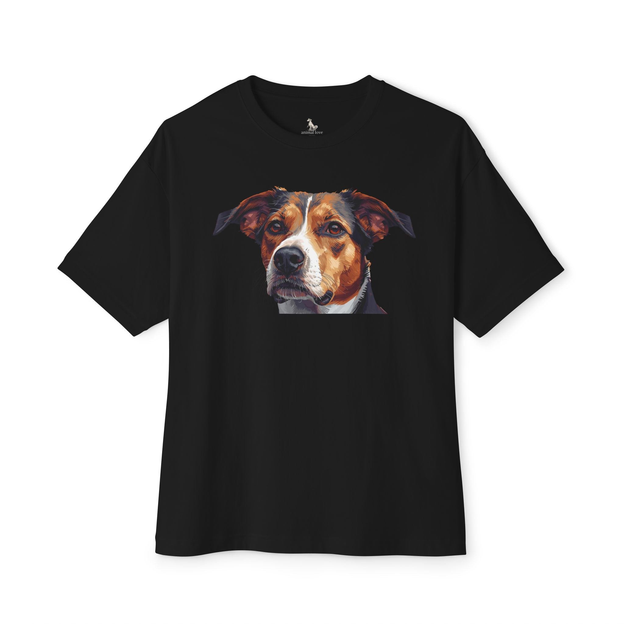 Dog Portrait Tee — Realistic Pet Face Graphic T-Shirt