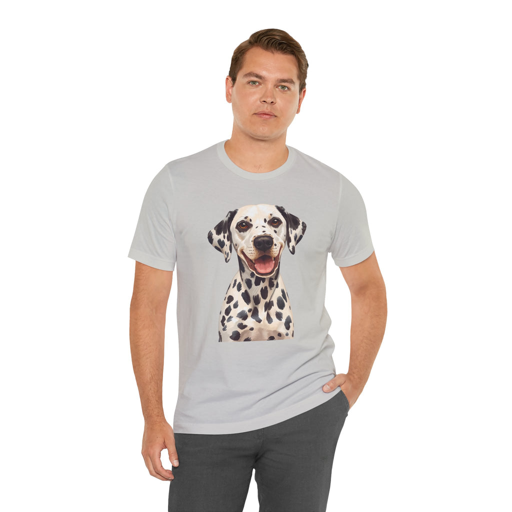 Dalmatian Dog Portrait Tee - Cute Smiling Spot Puppy T-Shirt