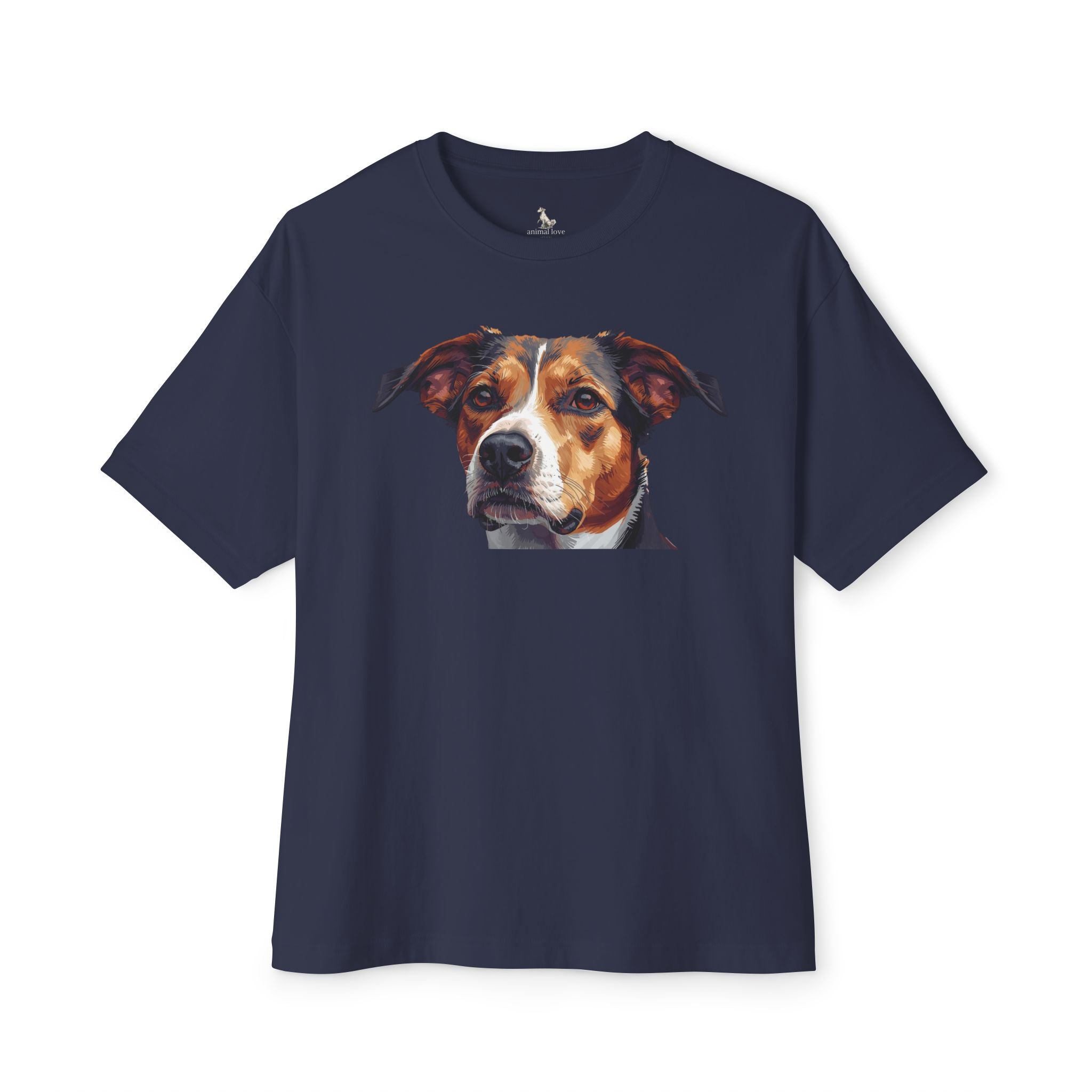 Dog Portrait Tee — Realistic Pet Face Graphic T-Shirt