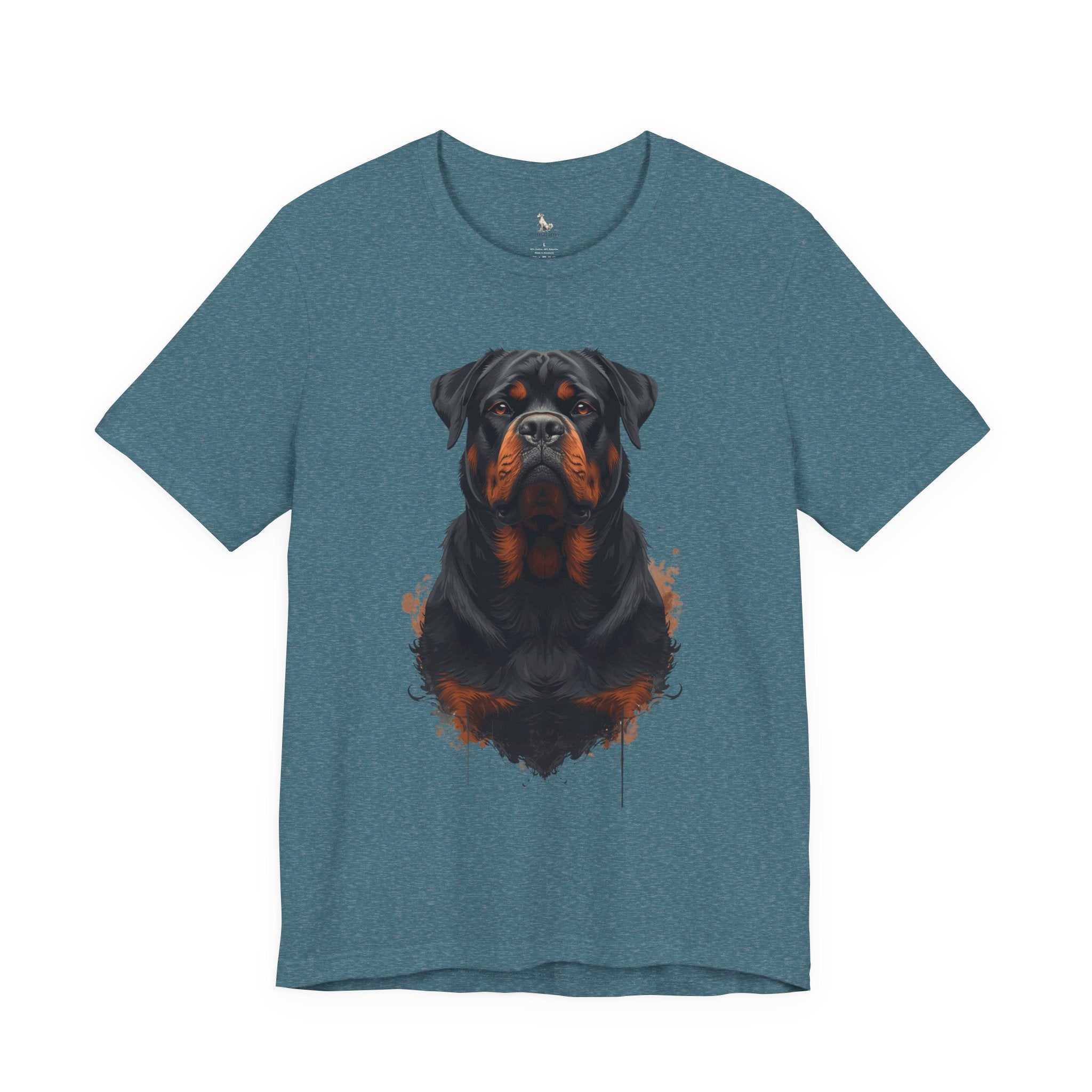 Rottweiler Portrait T‑Shirt — Realistic Dog Lover Tee