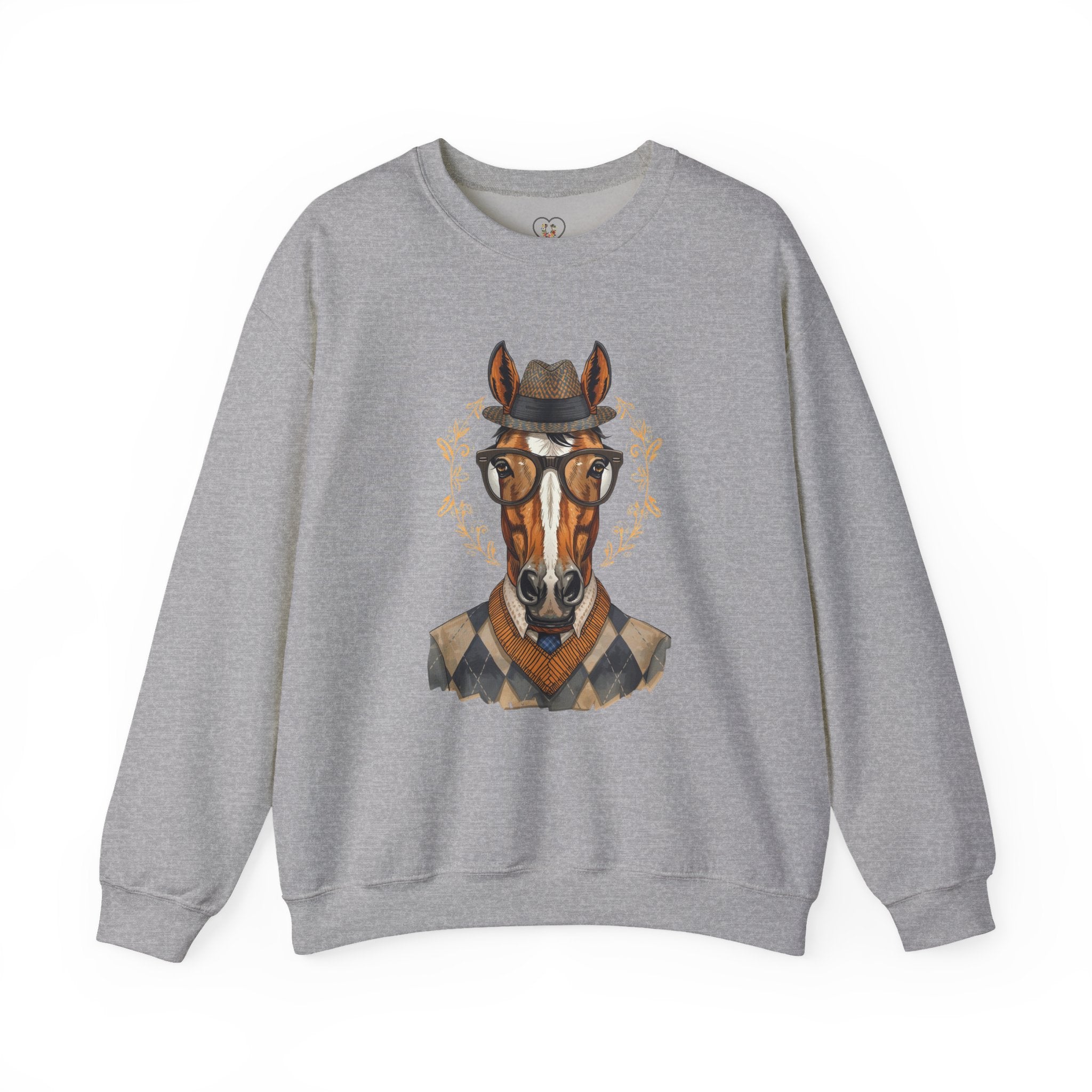 Vintage Gentleman Horse Crewneck Sweatshirt
