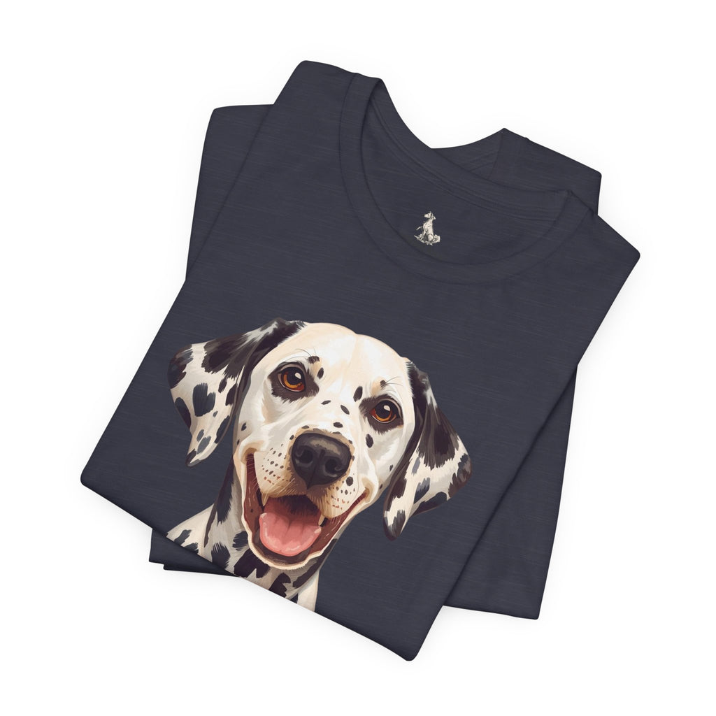 Dalmatian Dog Portrait Tee - Cute Smiling Spot Puppy T-Shirt