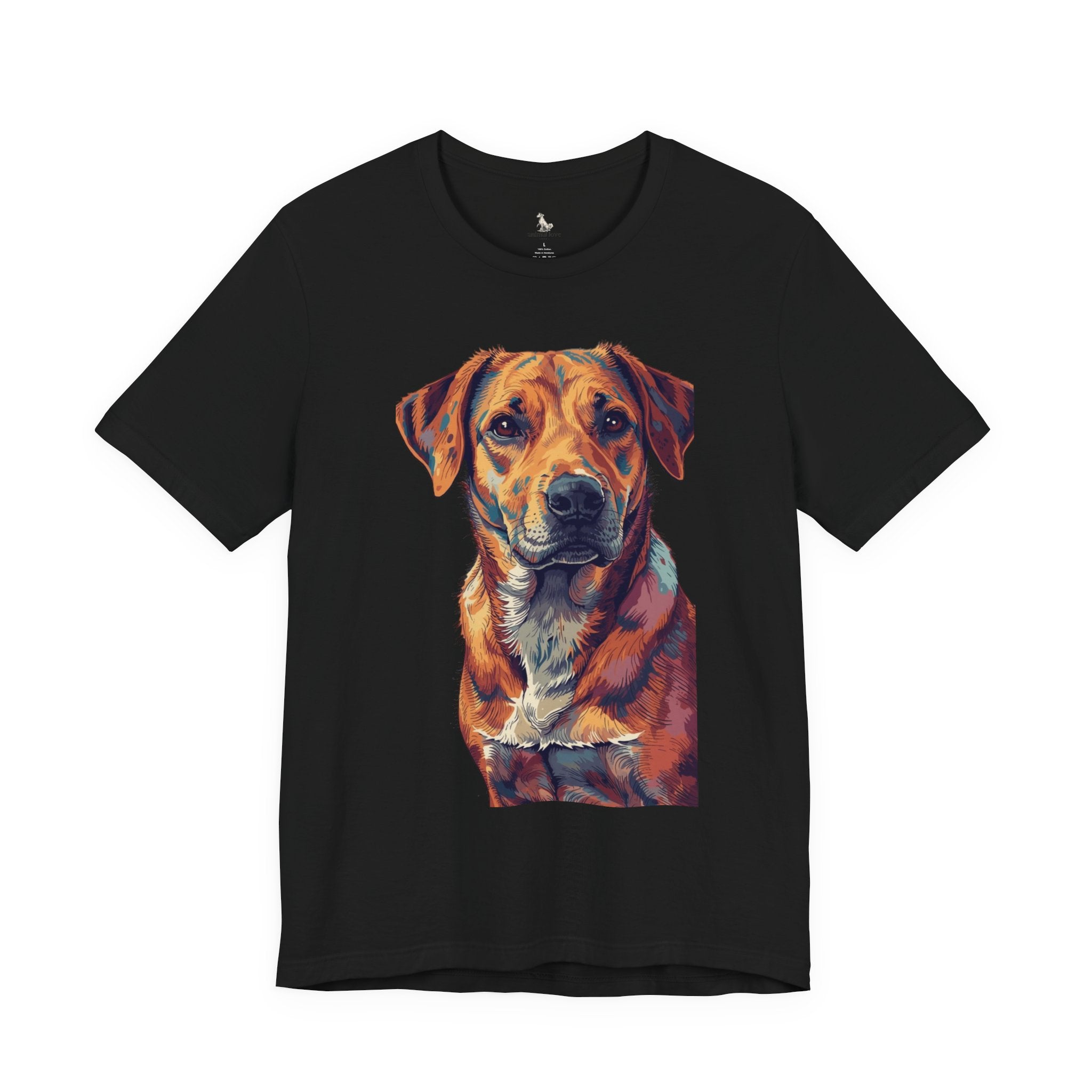 Dog Painted Portrait T-Shirt — Colorful Artistic dog shirt