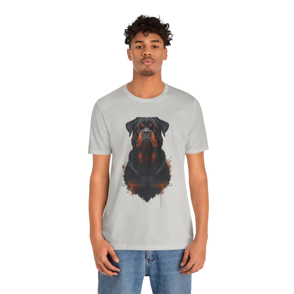 Rottweiler Portrait T‑Shirt — Realistic Dog Lover Tee