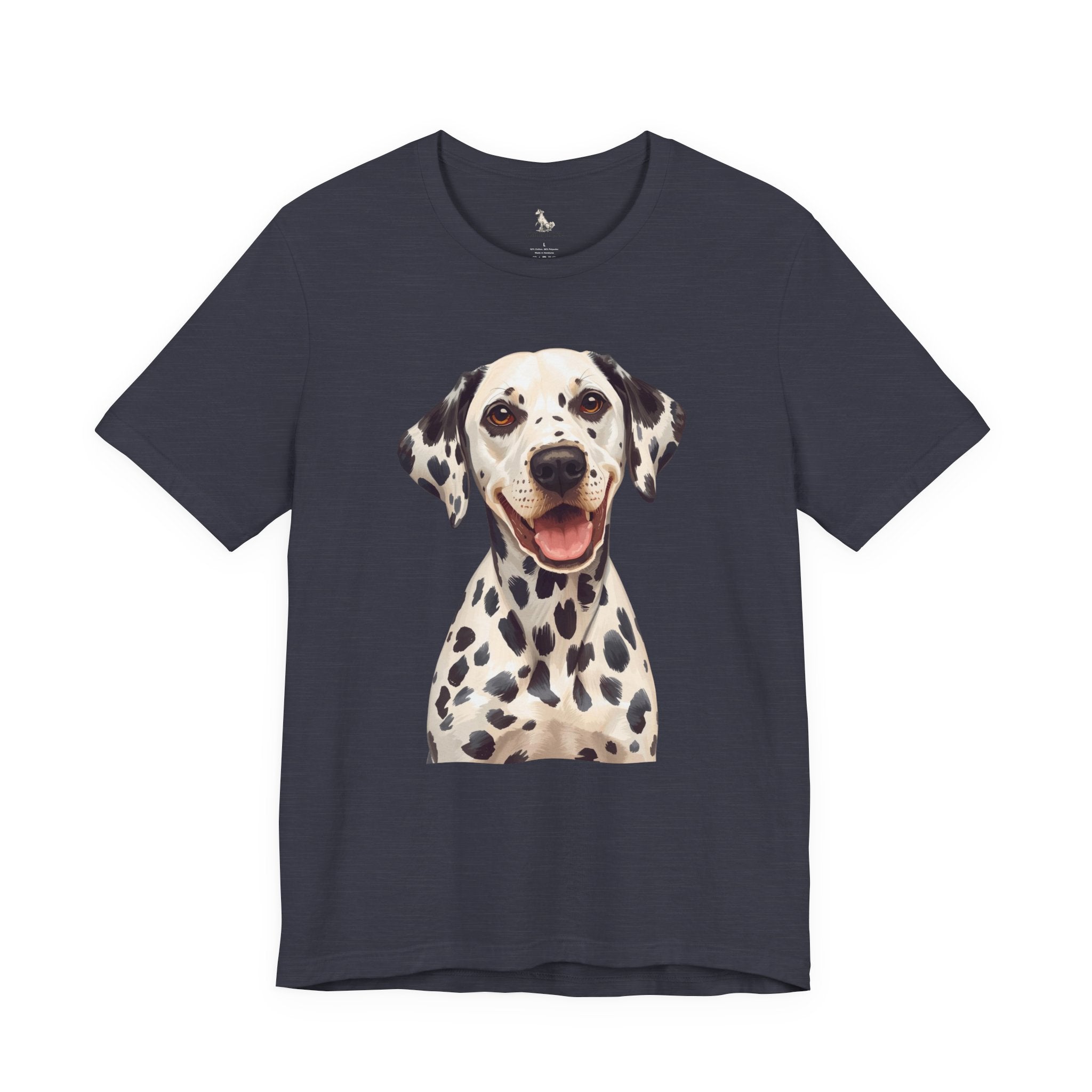 Dalmatian Dog Portrait Tee - Cute Smiling Spot Puppy T-Shirt