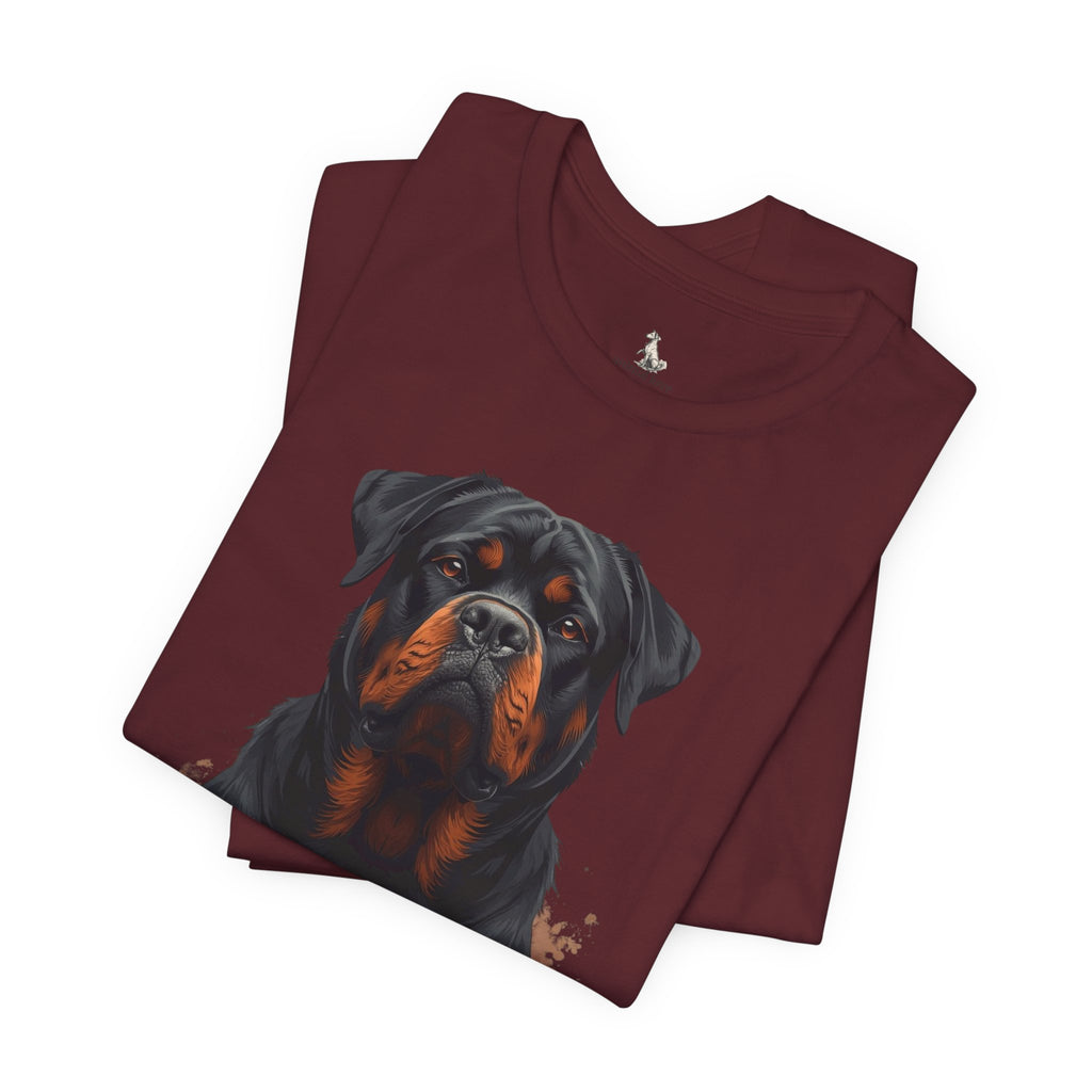 Rottweiler Portrait T‑Shirt — Realistic Dog Lover Tee