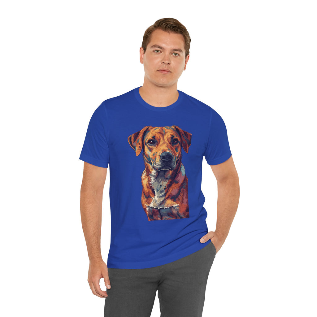 Dog Painted Portrait T-Shirt — Colorful Artistic dog shirt