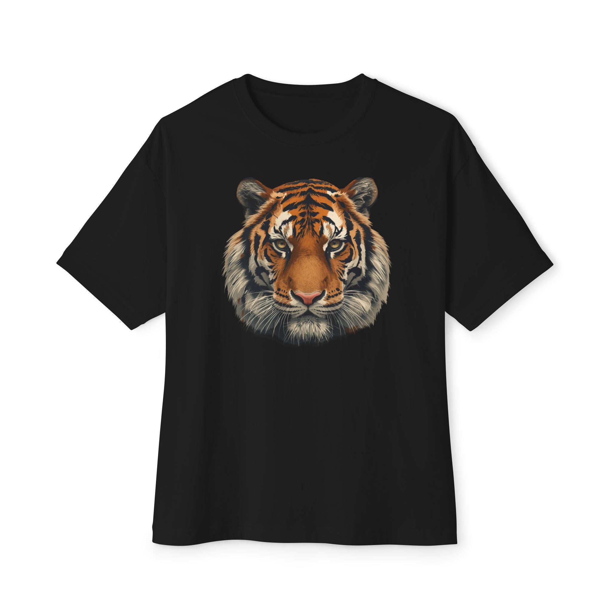 Tiger Head Graphic Tee — Vintage Realistic Big Cat T-Shirt