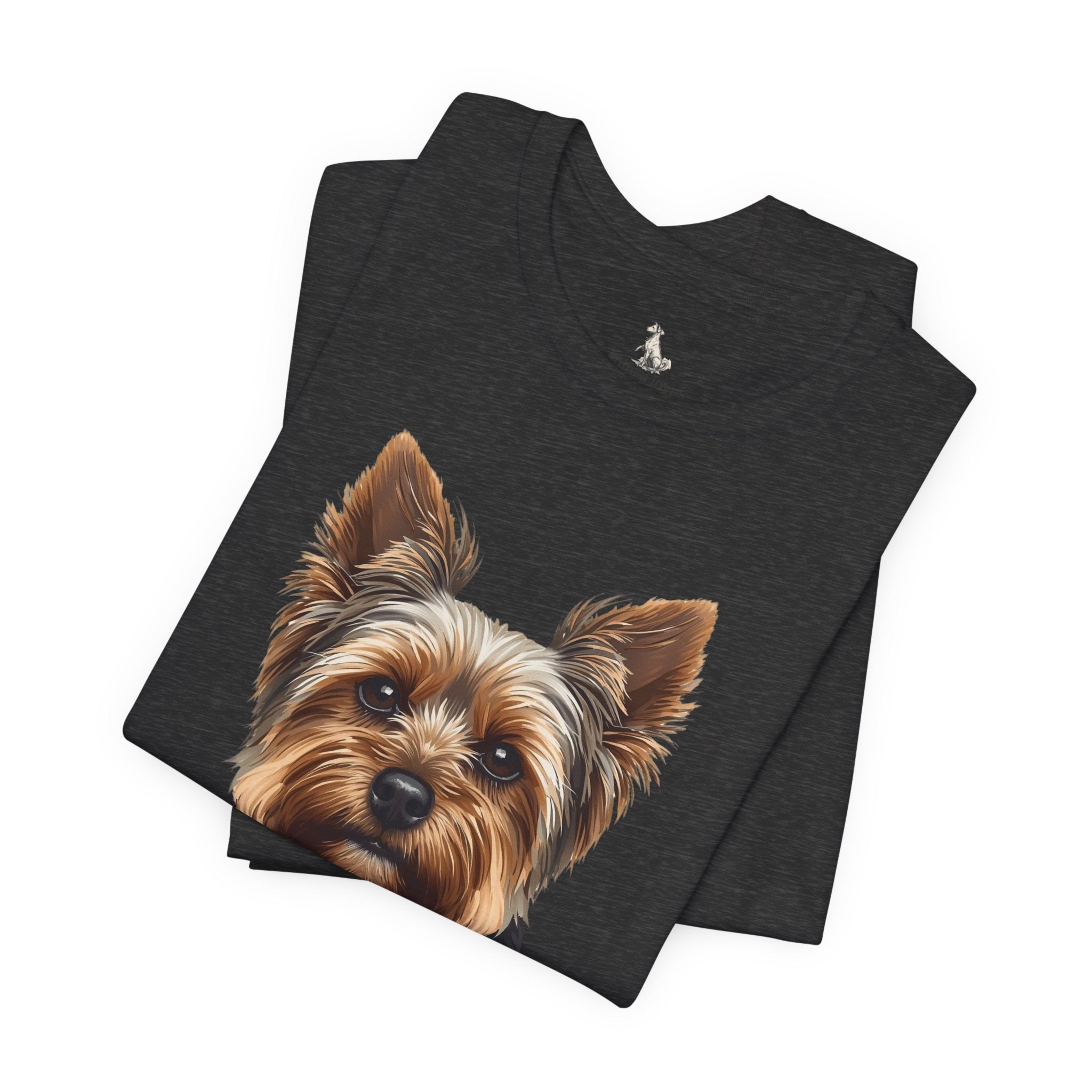 Yorkshire Terrier Portrait Tee — Realistic Cute Yorkie Dog T‑Shirt