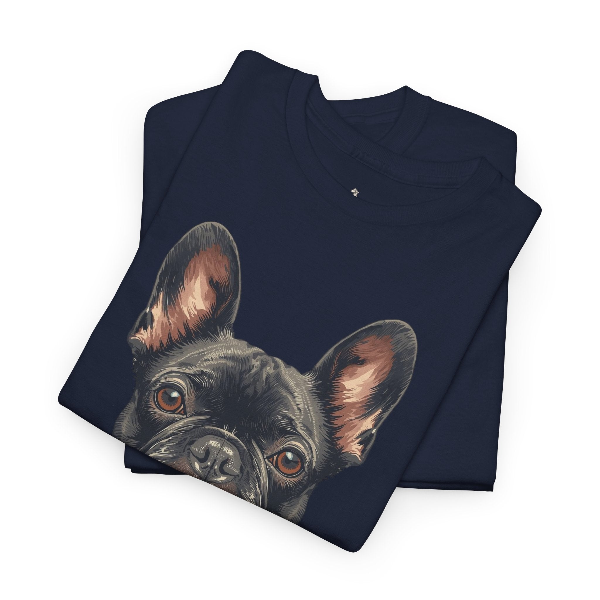 Black French Bulldog Portrait T-Shirt — Frenchie Love Graphic Tee