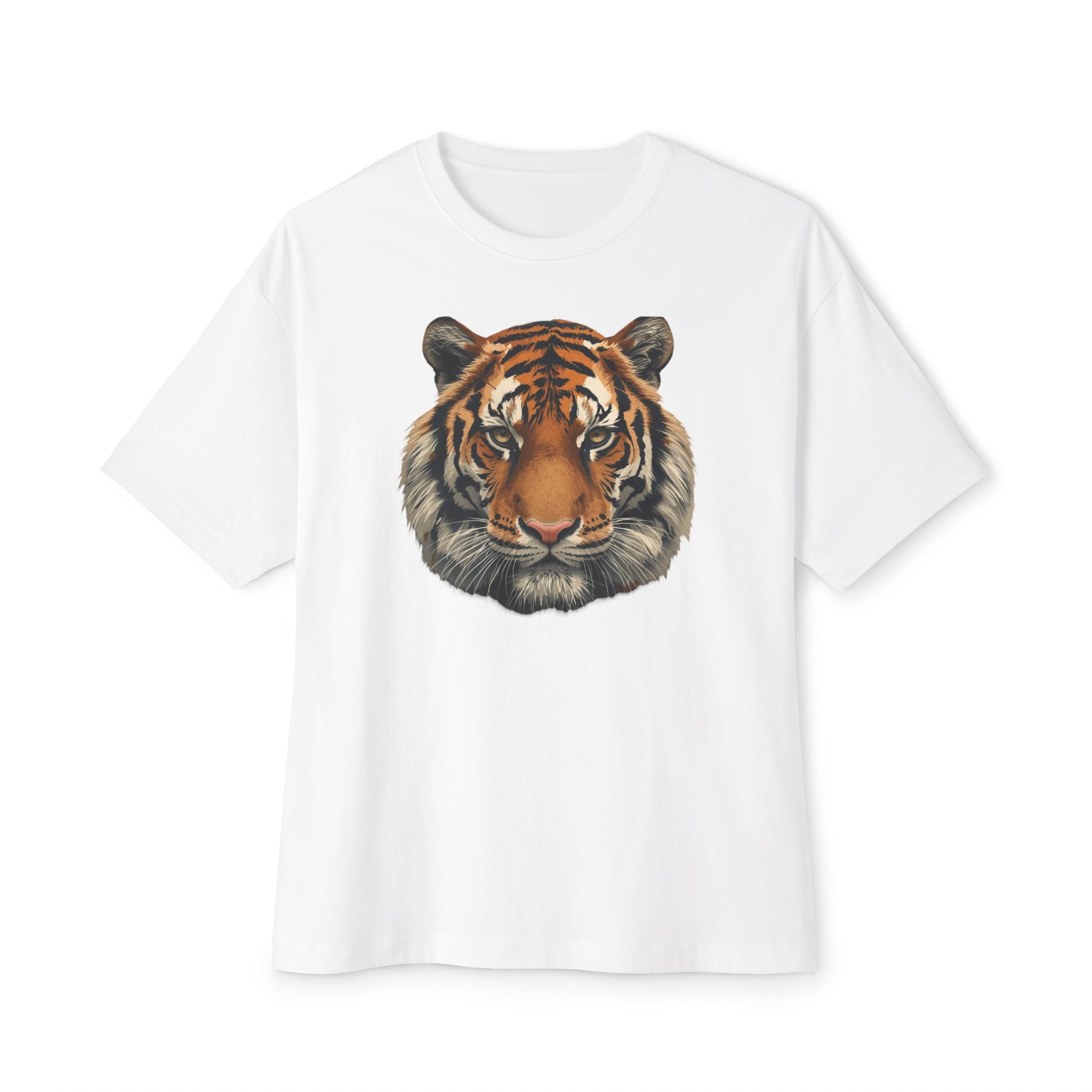 Tiger Head Graphic Tee — Vintage Realistic Big Cat T-Shirt