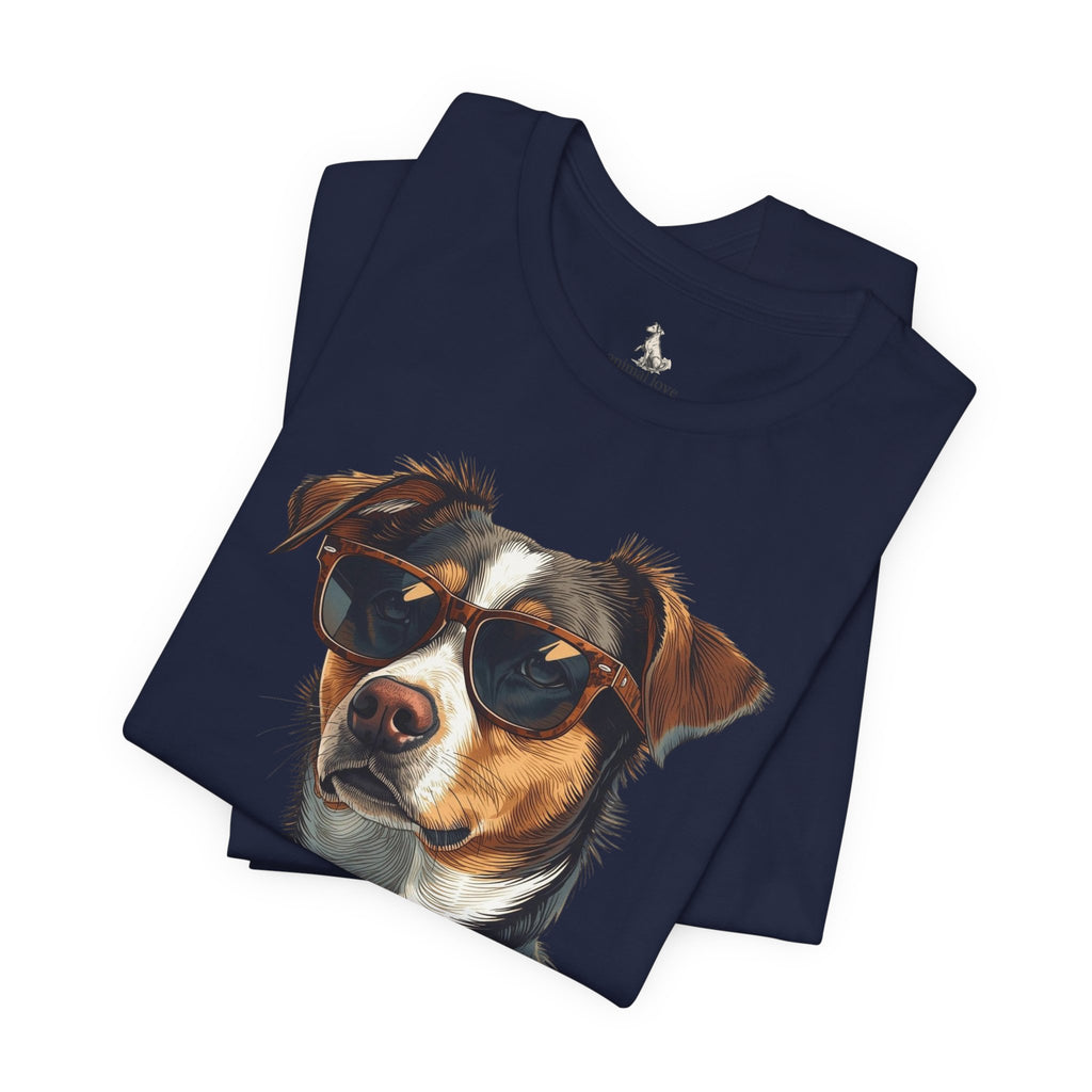Cool Sunglasses Dog T‑Shirt - Cool Dog Graphic Tee