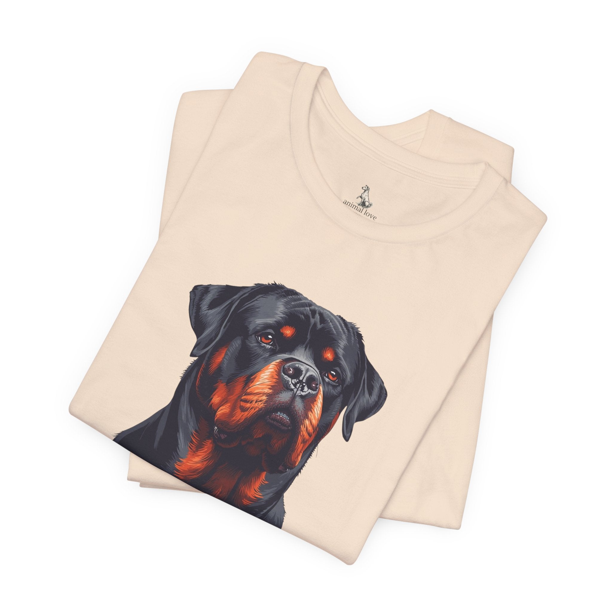 Rottweiler Portrait T-Shirt — Dog Head Tee for Rottweiler Lovers