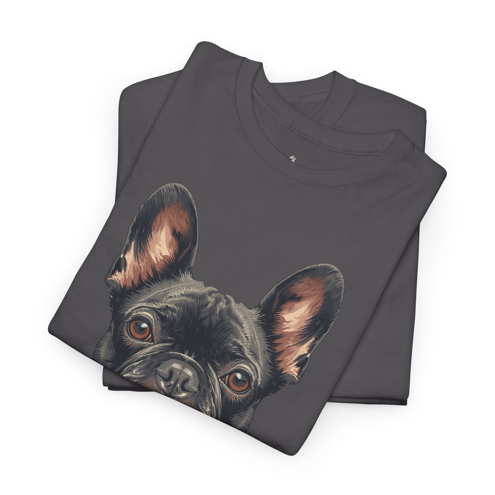 Black French Bulldog Portrait T-Shirt — Frenchie Love Graphic Tee