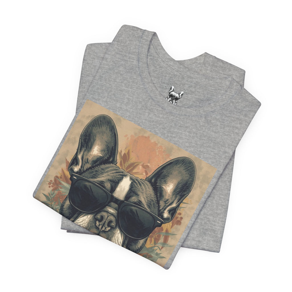 Cool French Bulldog Sunglasses T-Shirt — Vintage Dog Graphic Tee
