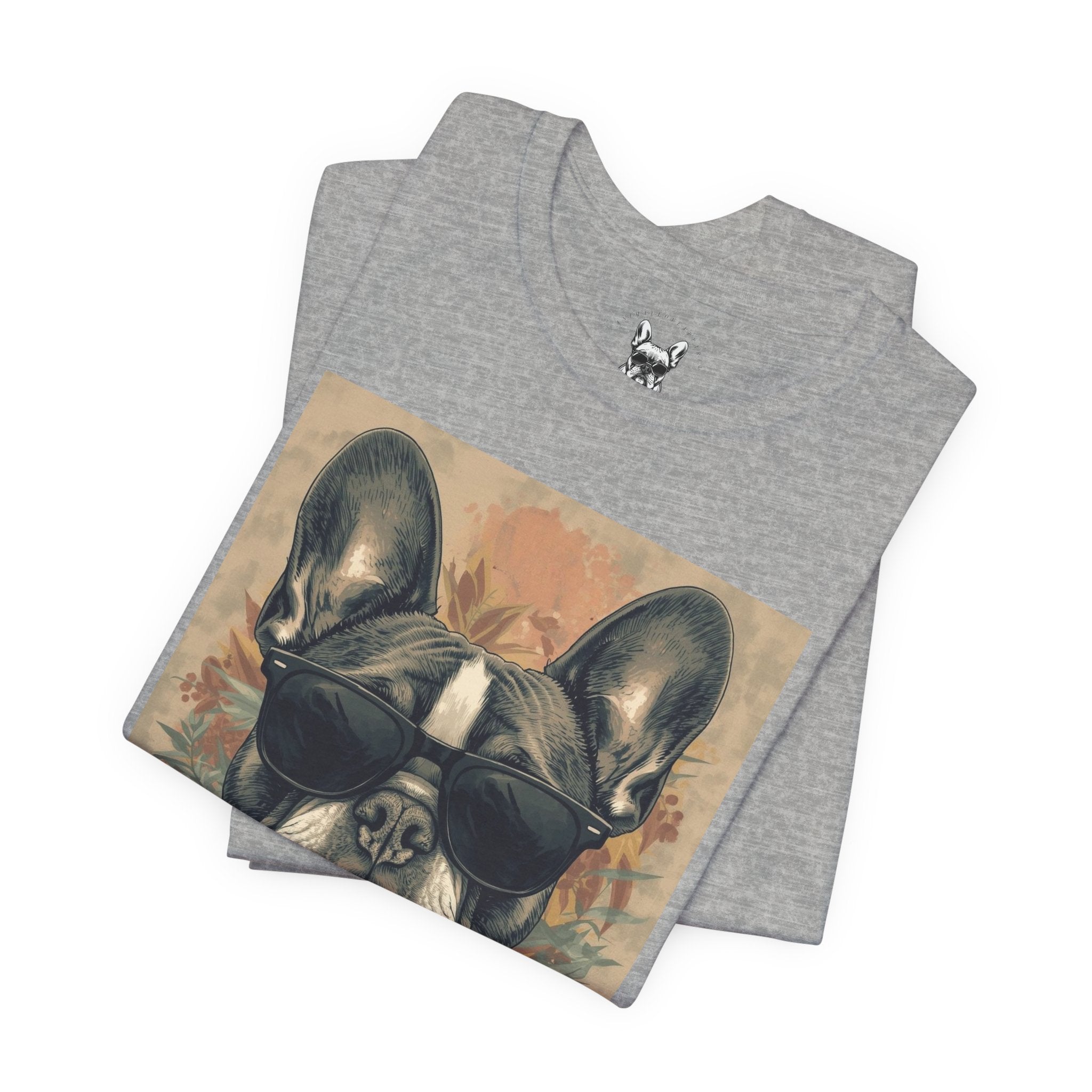 Cool French Bulldog Sunglasses T-Shirt — Vintage Dog Graphic Tee