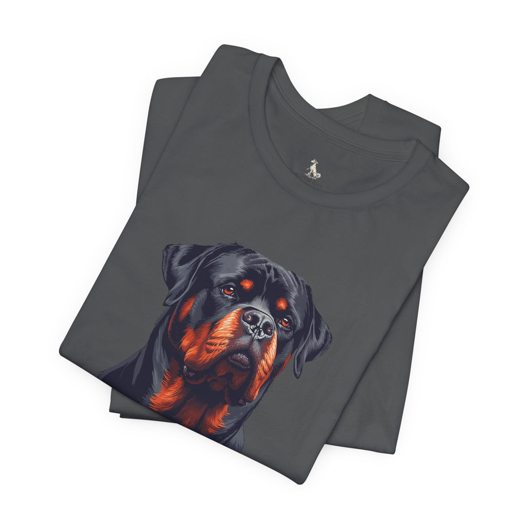 Rottweiler Portrait T-Shirt — Dog Head Tee for Rottweiler Lovers