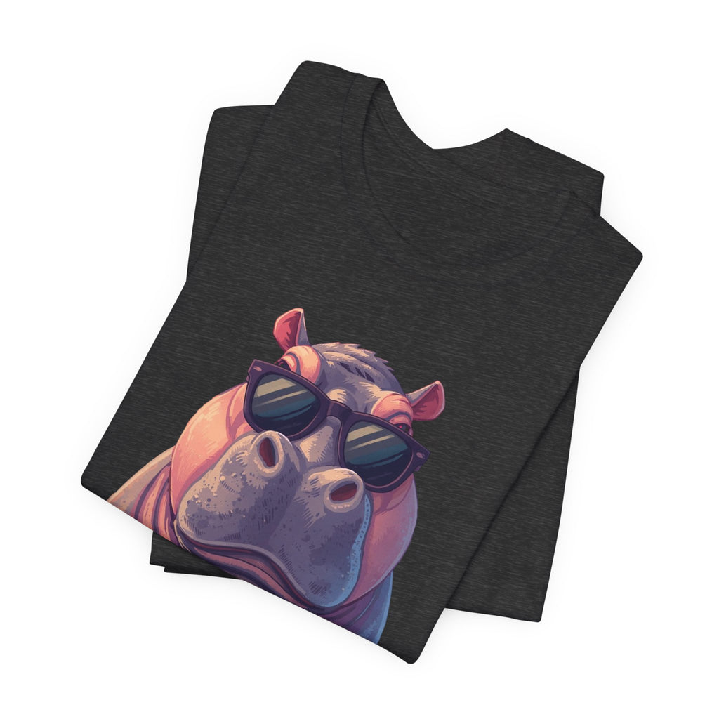 Hippo With Sunglasses Tee — Cool Funny Hippo Graphic T-Shirt