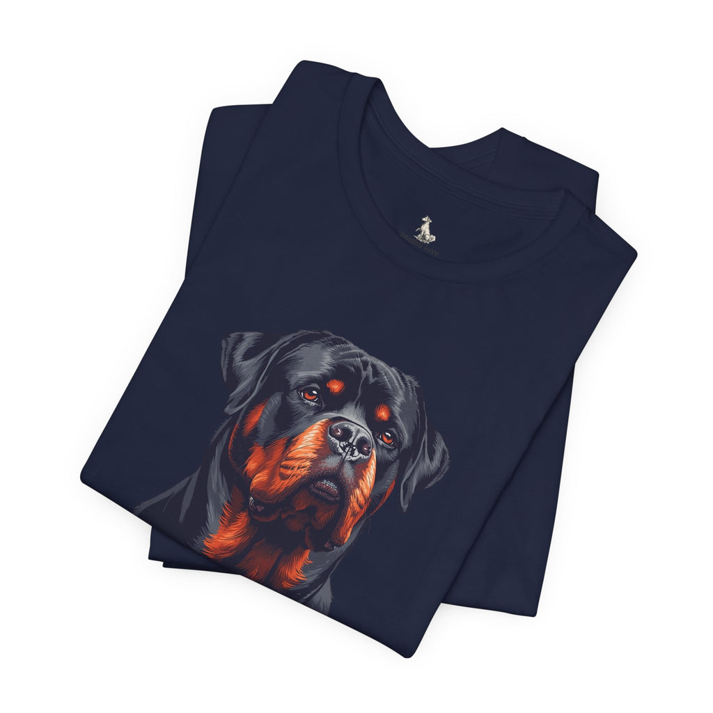 Rottweiler Portrait T-Shirt — Dog Head Tee for Rottweiler Lovers