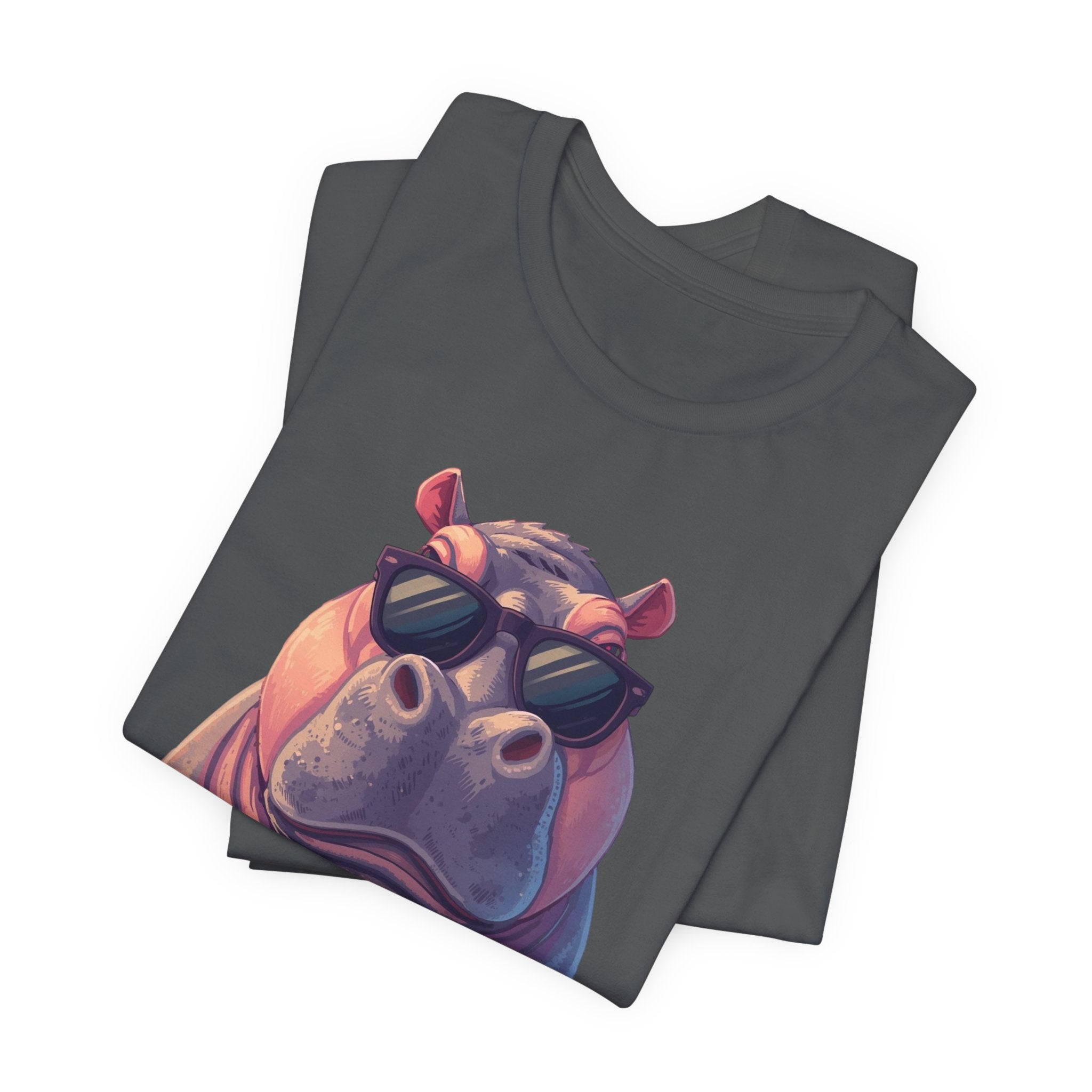 Hippo With Sunglasses Tee — Cool Funny Hippo Graphic T-Shirt