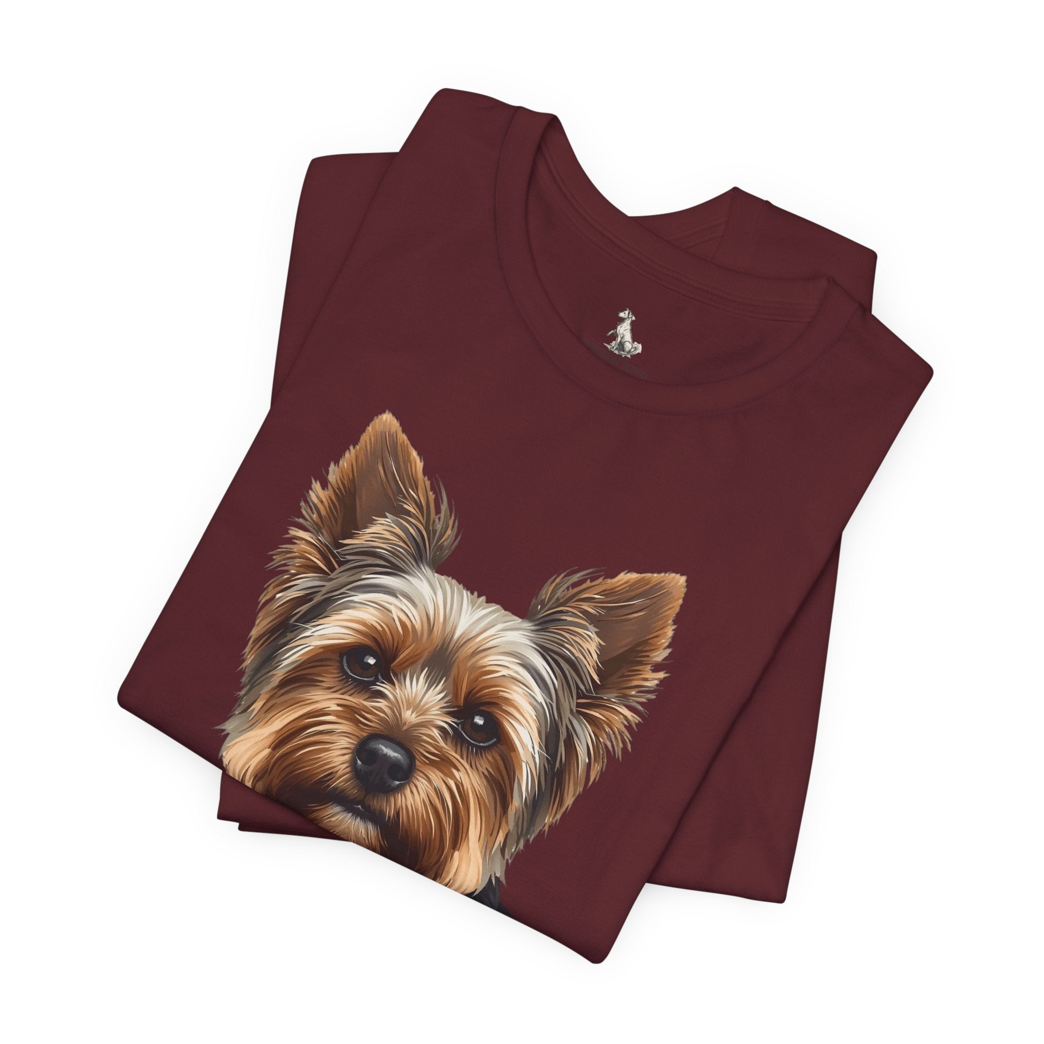 Yorkshire Terrier Portrait Tee — Realistic Cute Yorkie Dog T‑Shirt