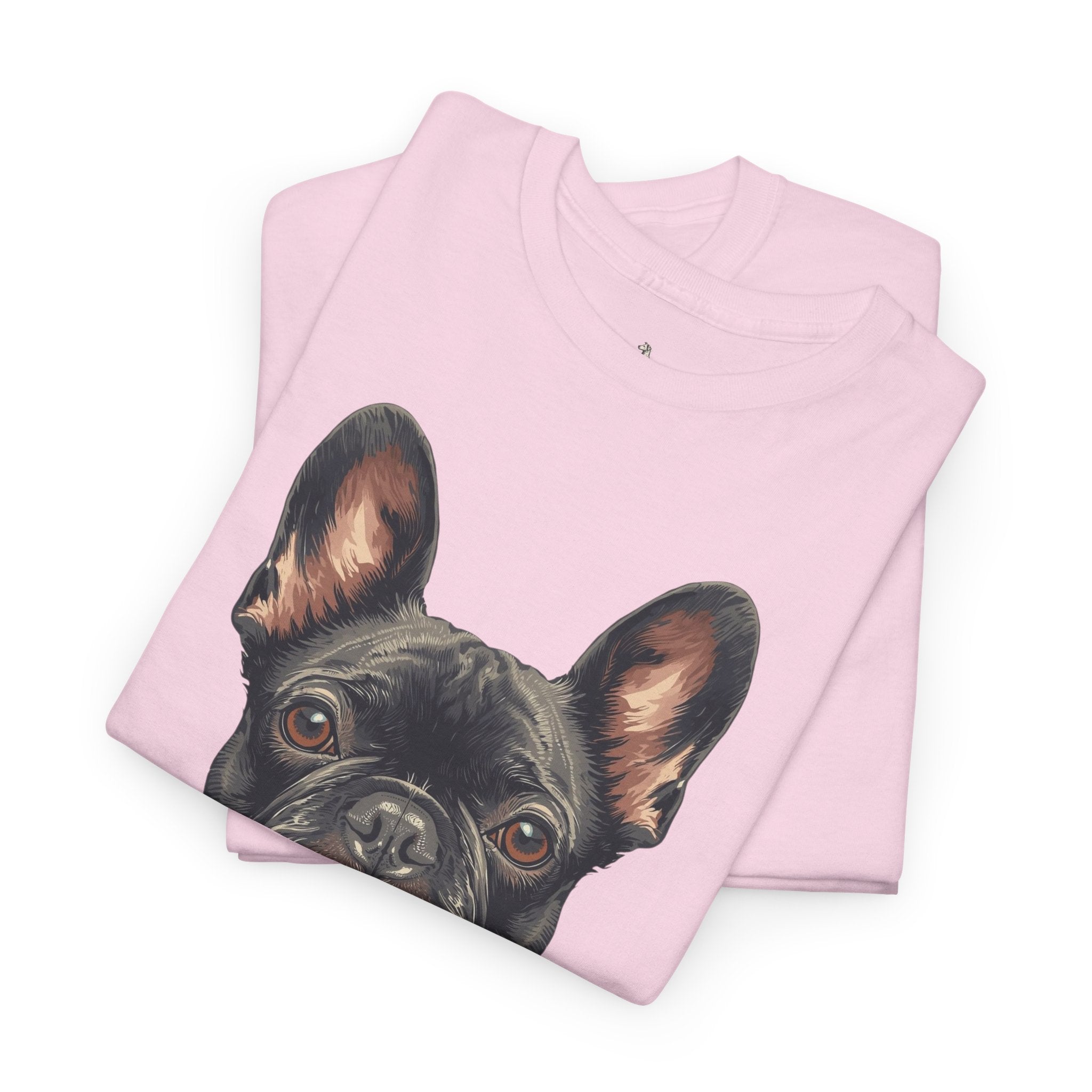 Black French Bulldog Portrait T-Shirt — Frenchie Love Graphic Tee