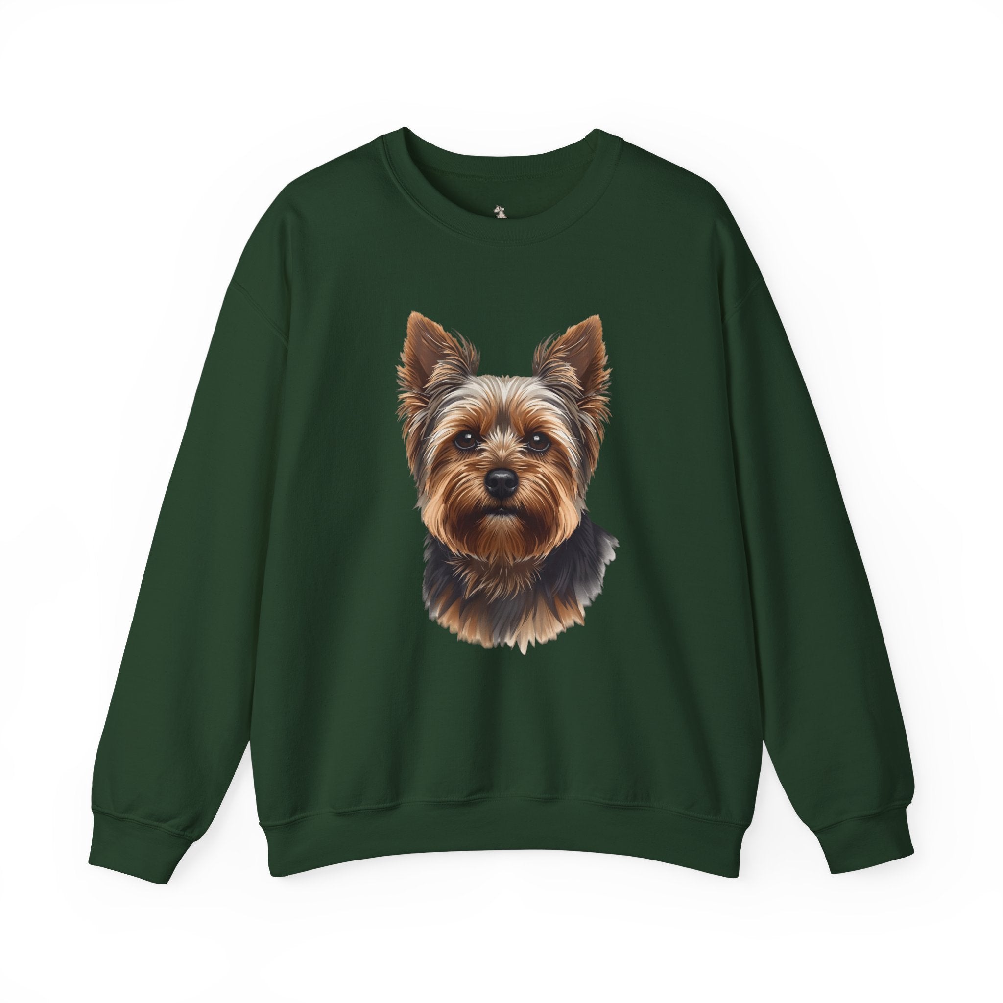 Yorkshire Terrier Crewneck Sweatshirt – Realistic Yorkie Portrait Pullover