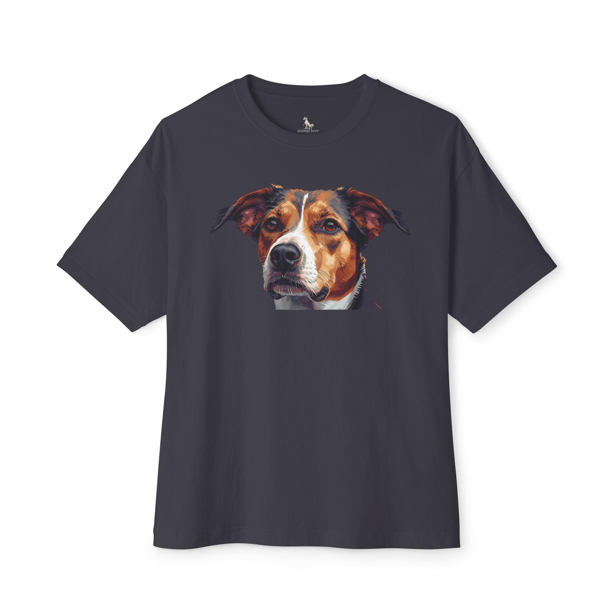 Dog Portrait Tee — Realistic Pet Face Graphic T-Shirt