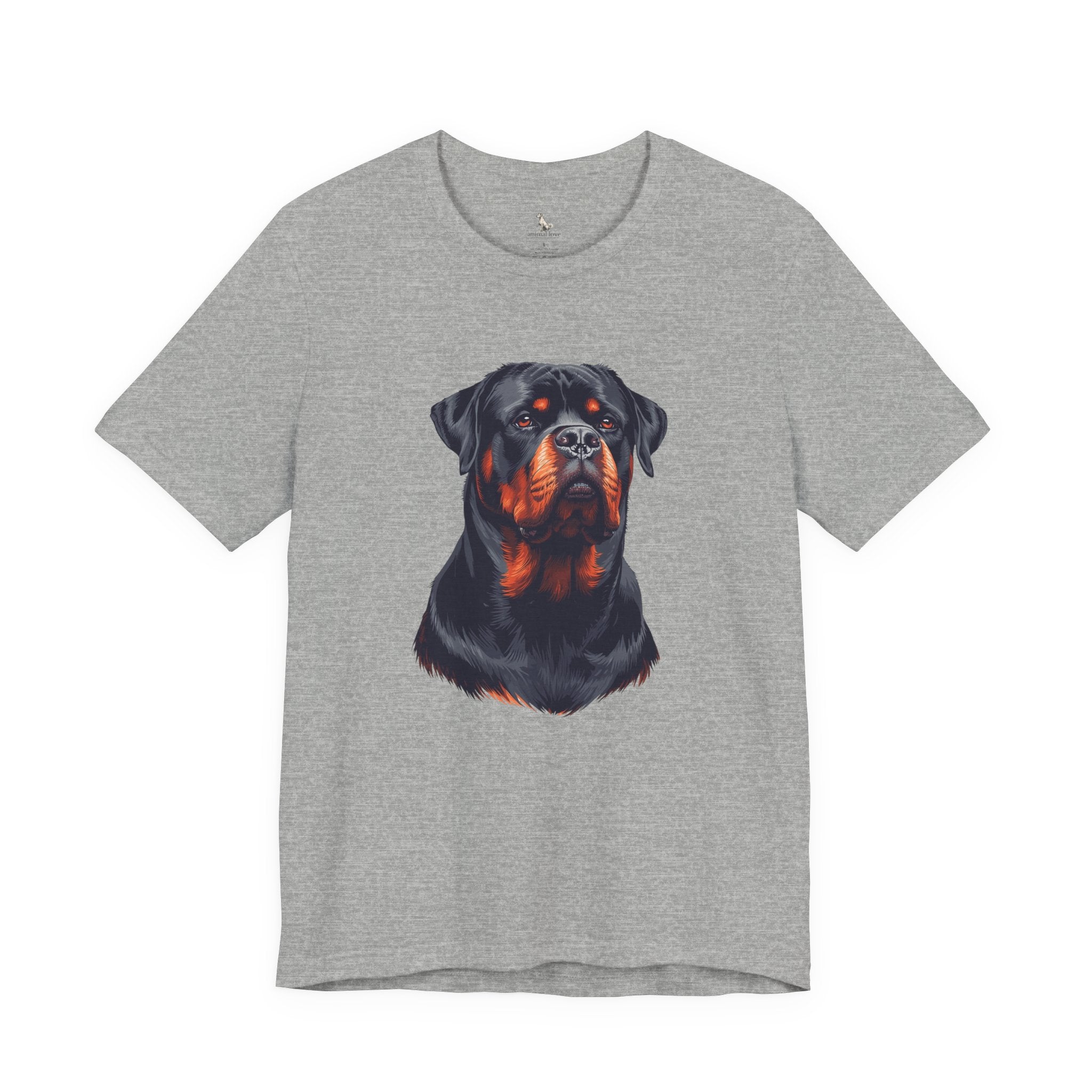 Rottweiler Portrait T-Shirt — Dog Head Tee for Rottweiler Lovers