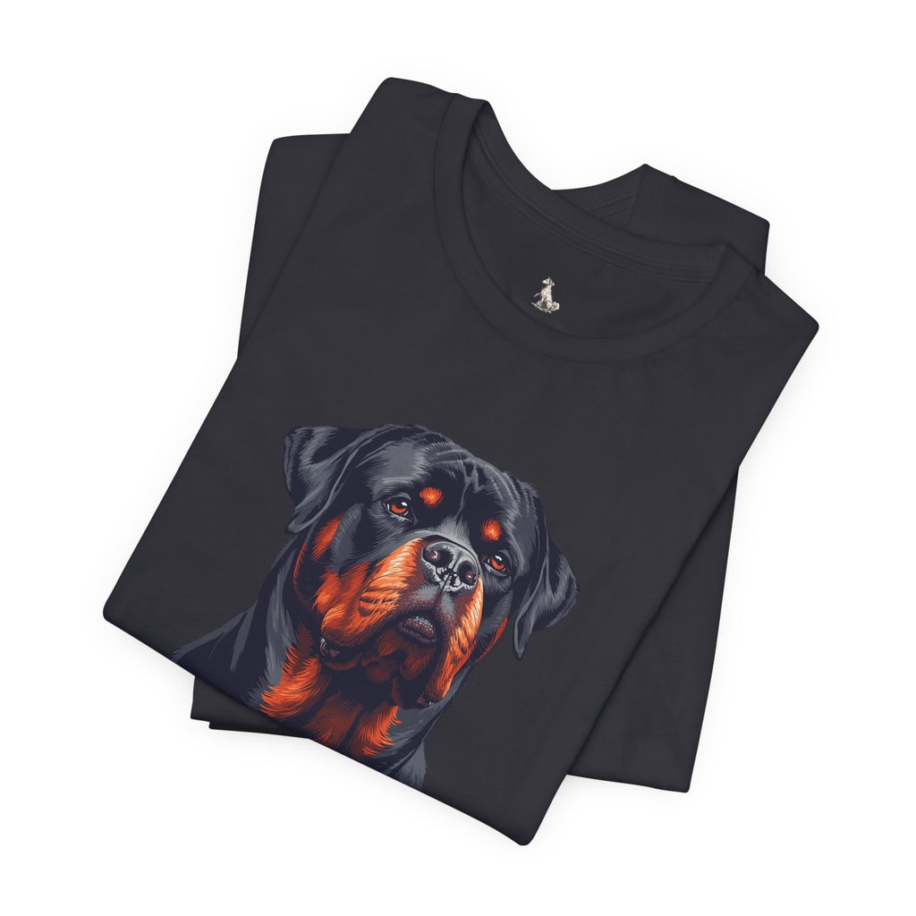 Rottweiler Portrait T-Shirt — Dog Head Tee for Rottweiler Lovers