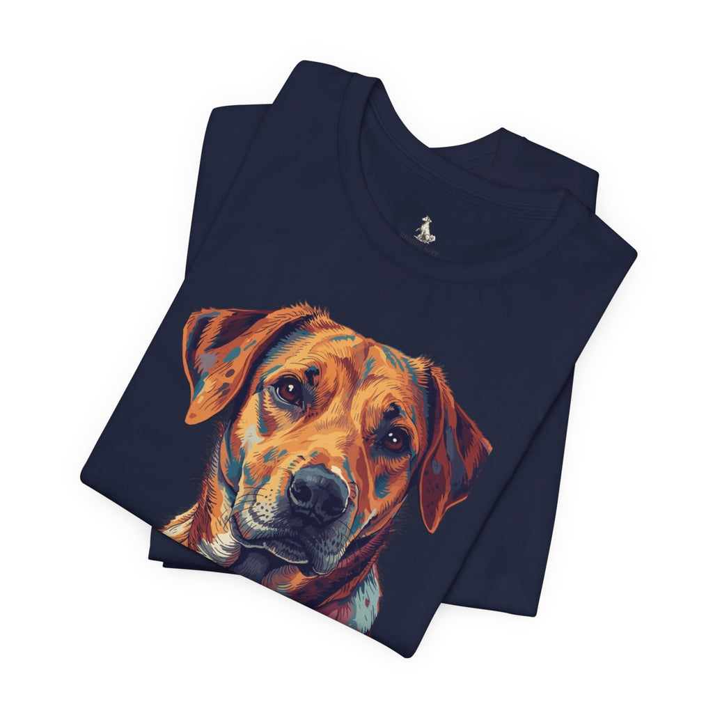 Dog Painted Portrait T-Shirt — Colorful Artistic dog shirt