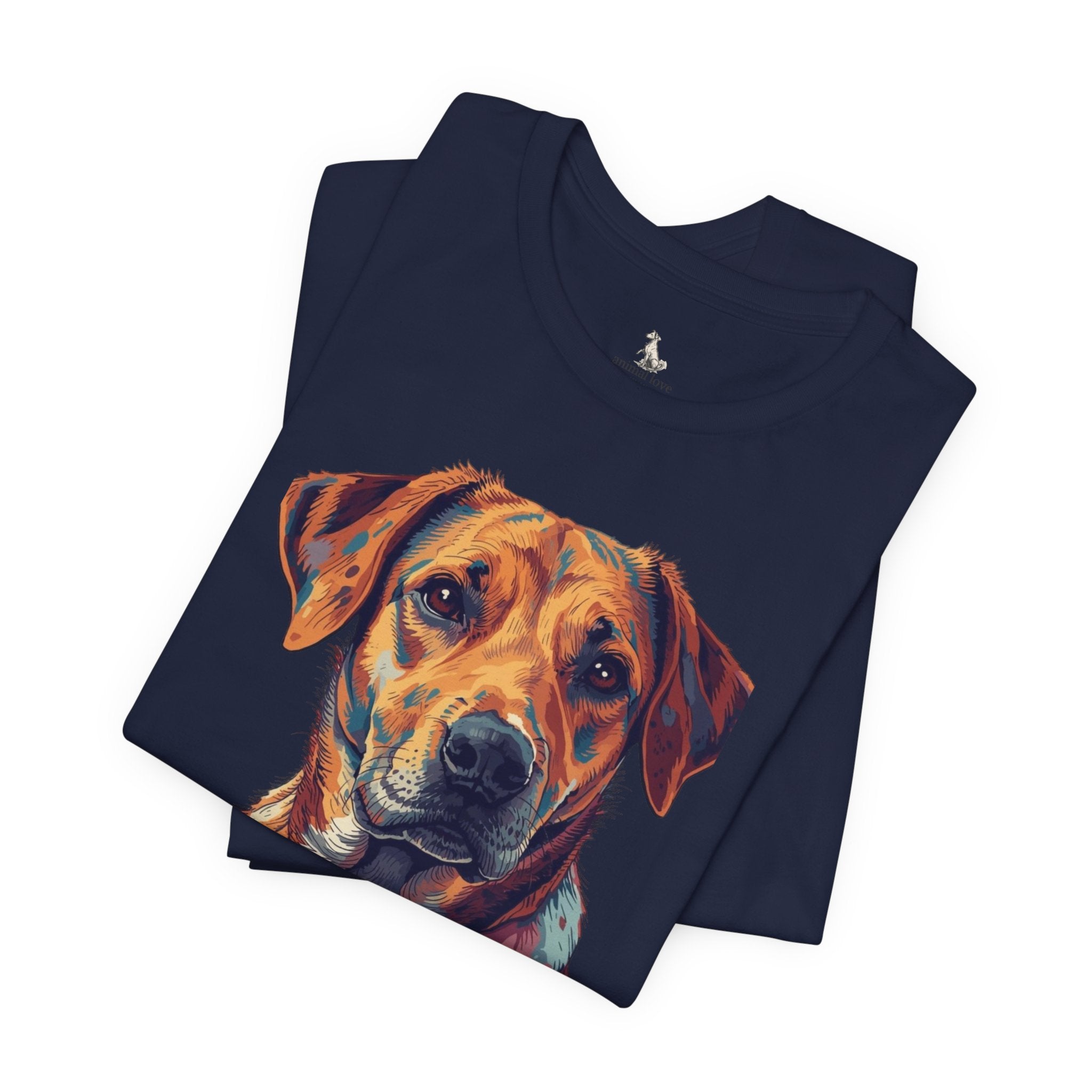Dog Painted Portrait T-Shirt — Colorful Artistic dog shirt