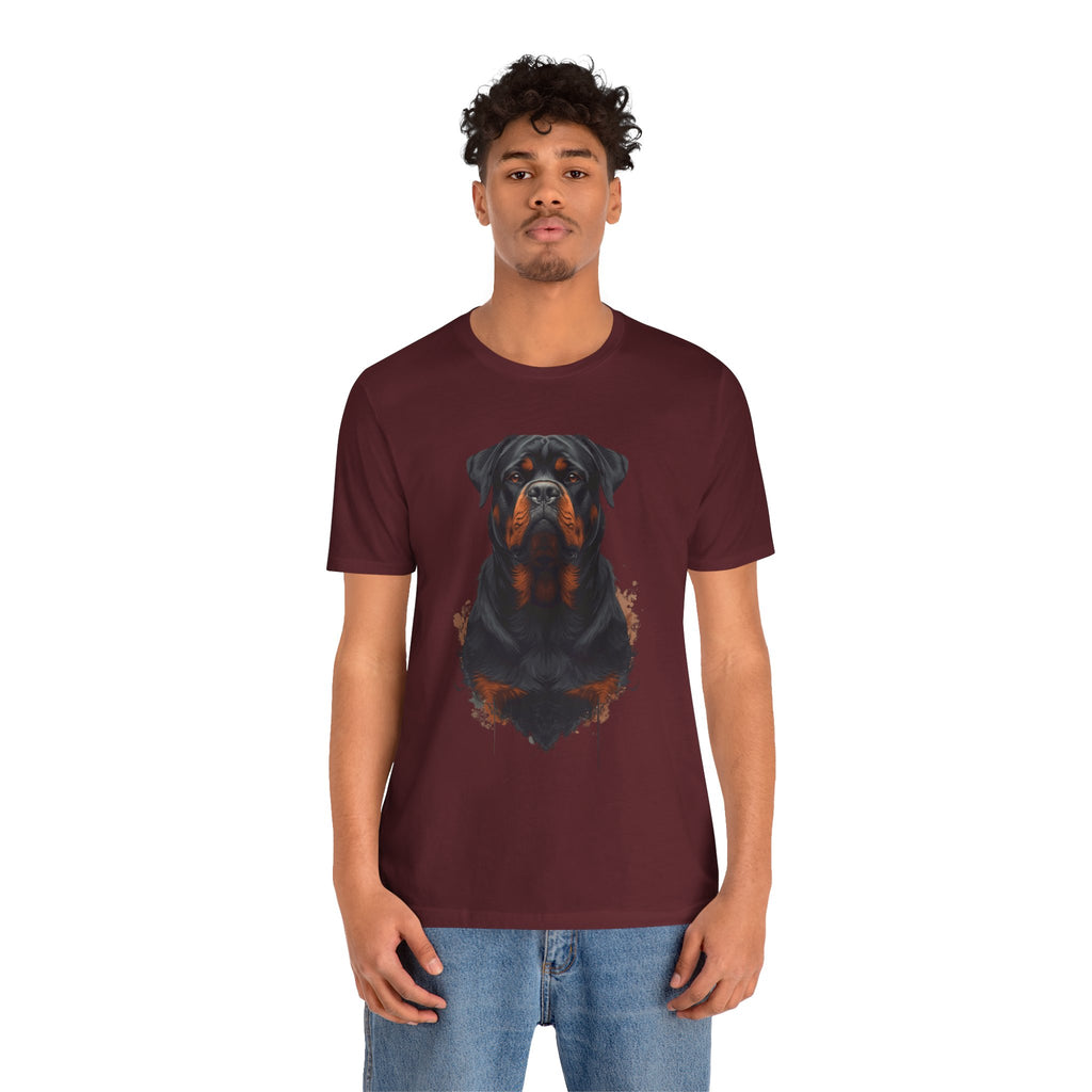 Rottweiler Portrait T‑Shirt — Realistic Dog Lover Tee