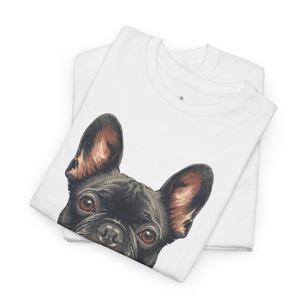 Black French Bulldog Portrait T-Shirt — Frenchie Love Graphic Tee